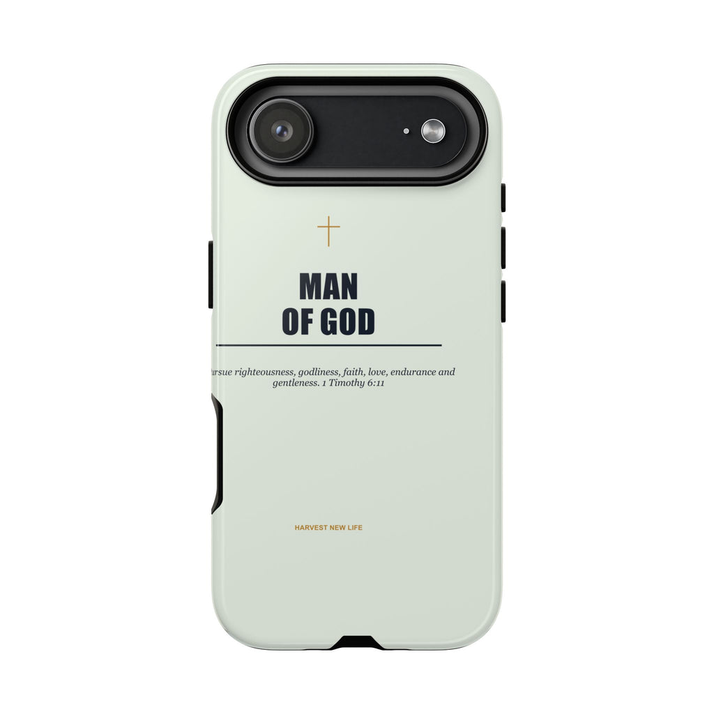 New Life Man of God Soft Sage Phone Case - Fathers Day Christian Gift
