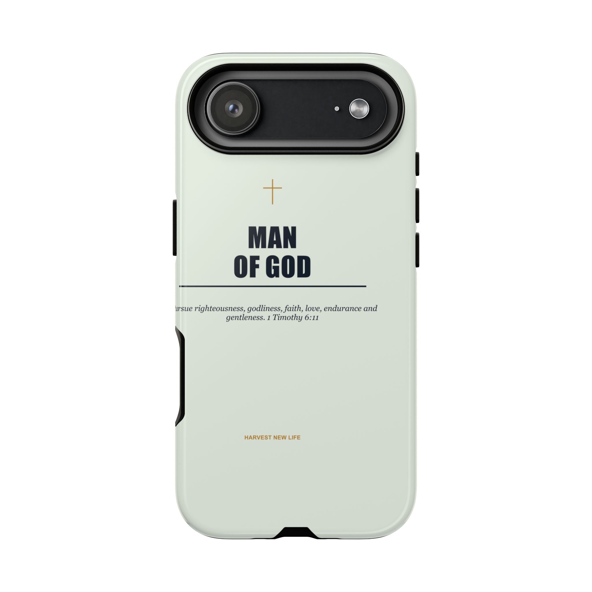 New Life Man of God Soft Sage Phone Case - Fathers Day Christian Gift