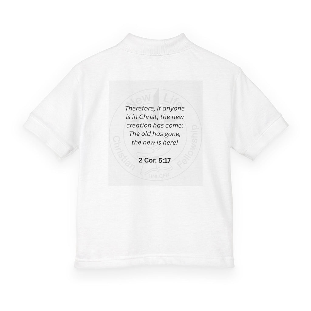 New Life Youth Polo - Christian 2 Cor 5:17