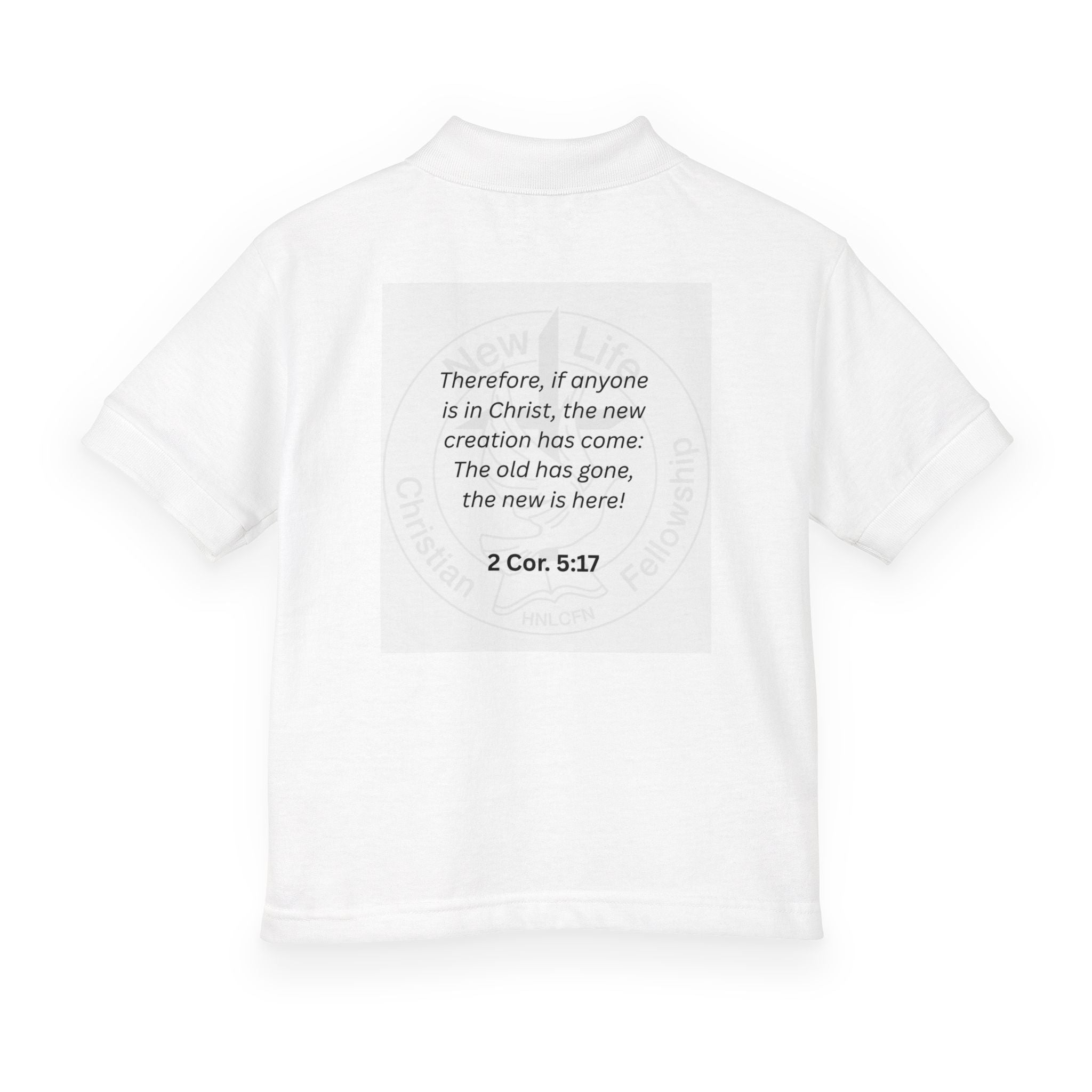 New Life Youth Polo - Christian 2 Cor 5:17