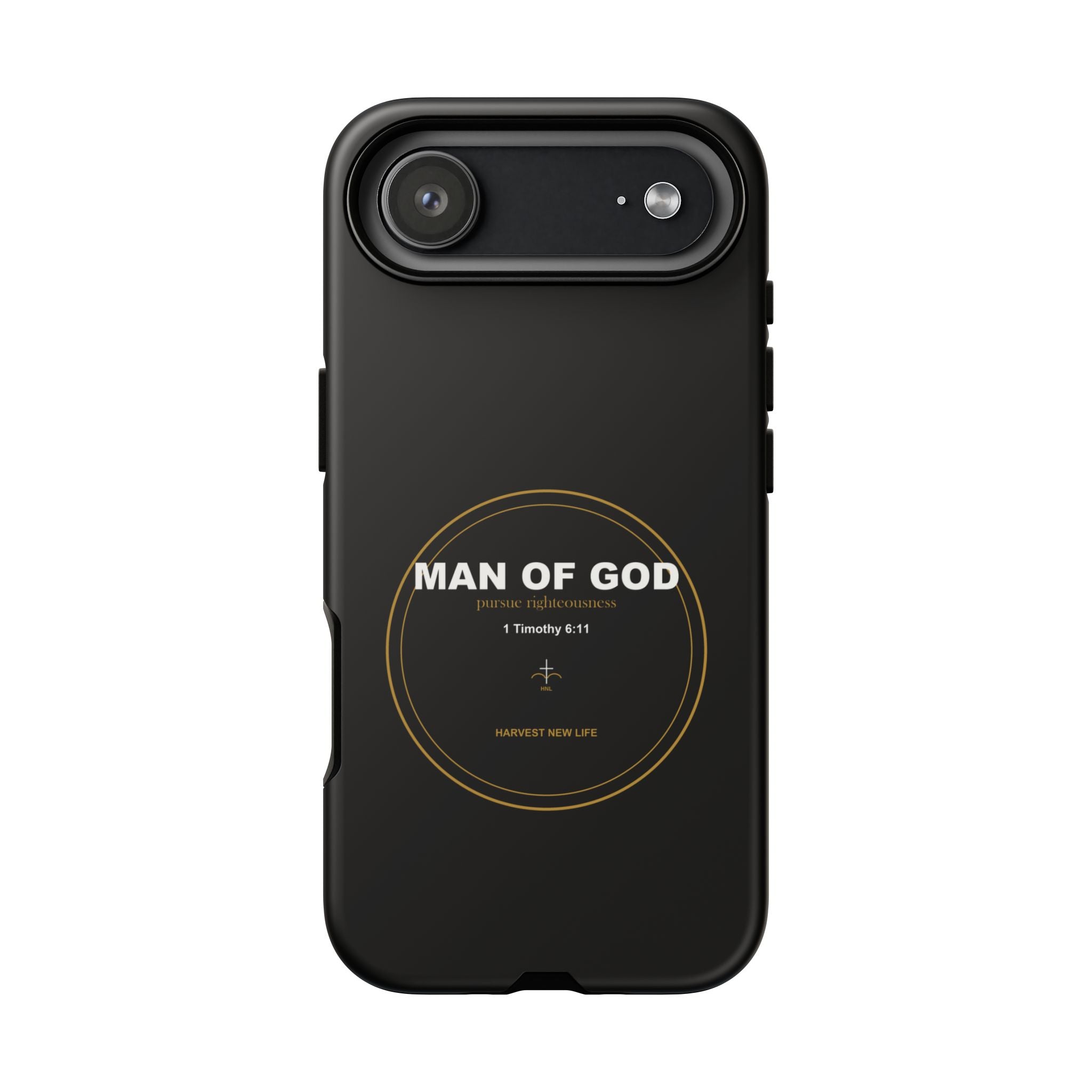 New Life Man of God Black Phone Case - Fathers Day Christian Gift