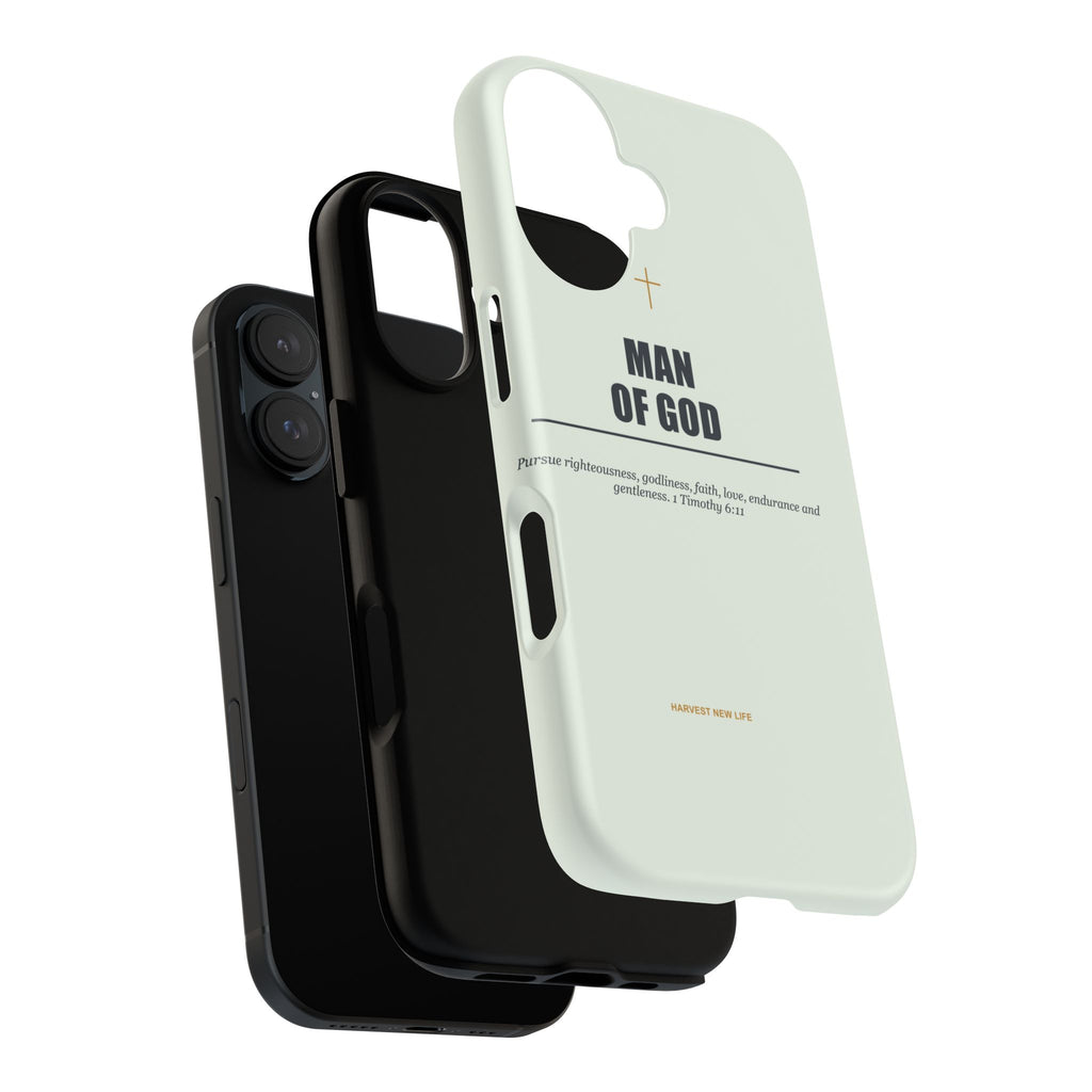New Life Man of God Soft Sage Phone Case - Fathers Day Christian Gift