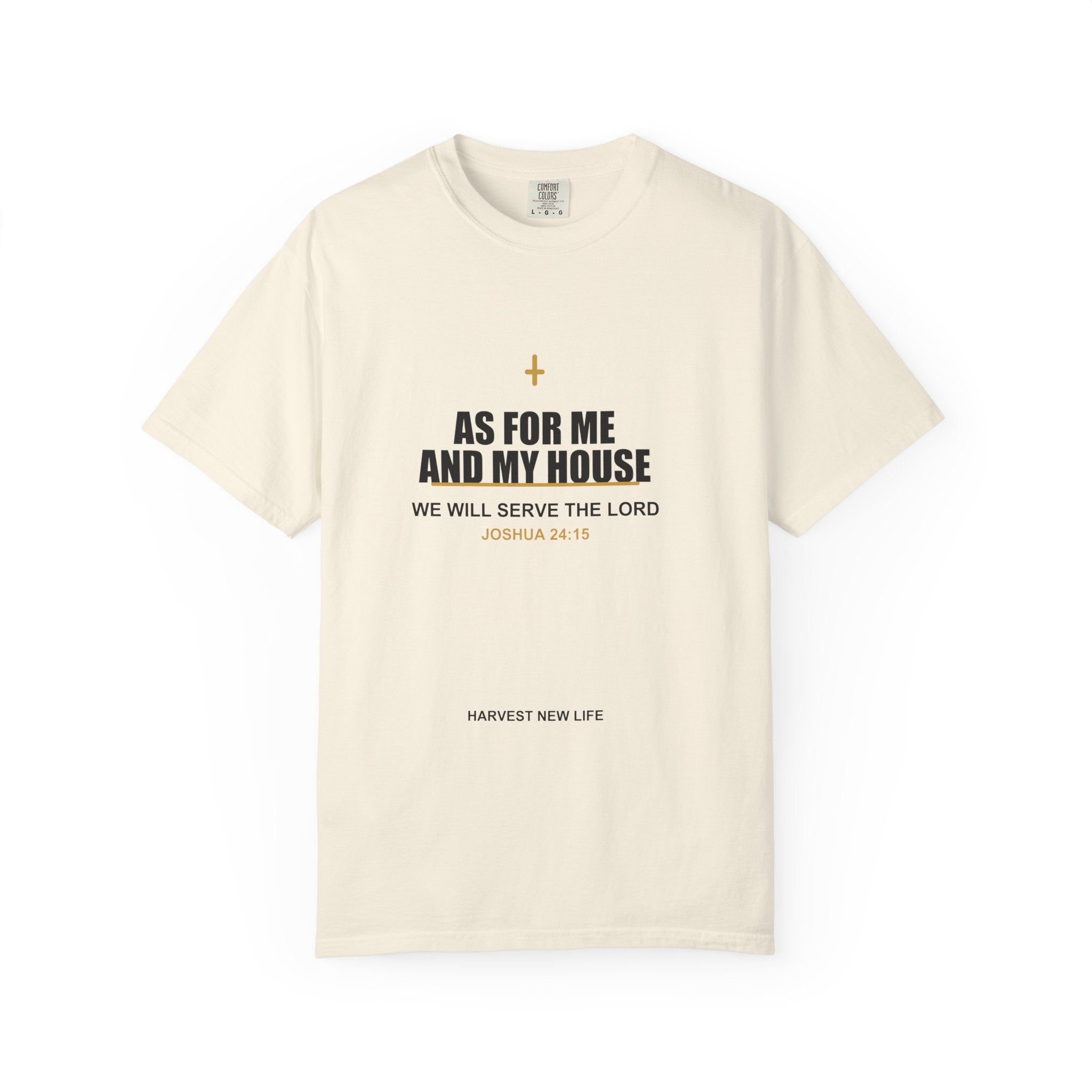 New Life As For Me And My House T-Shirt - Fathers Day Scripture Tee