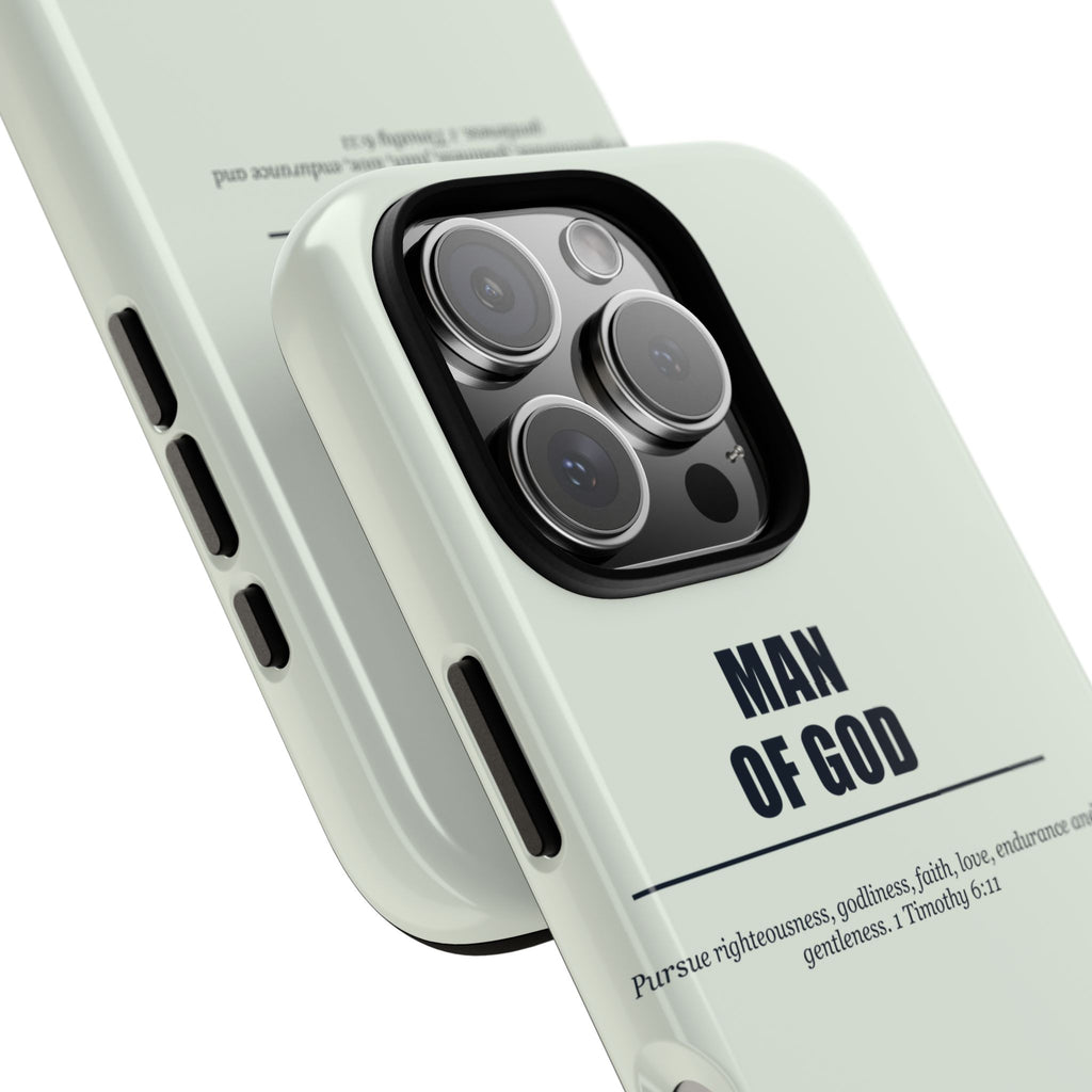 New Life Man of God Soft Sage Phone Case - Fathers Day Christian Gift