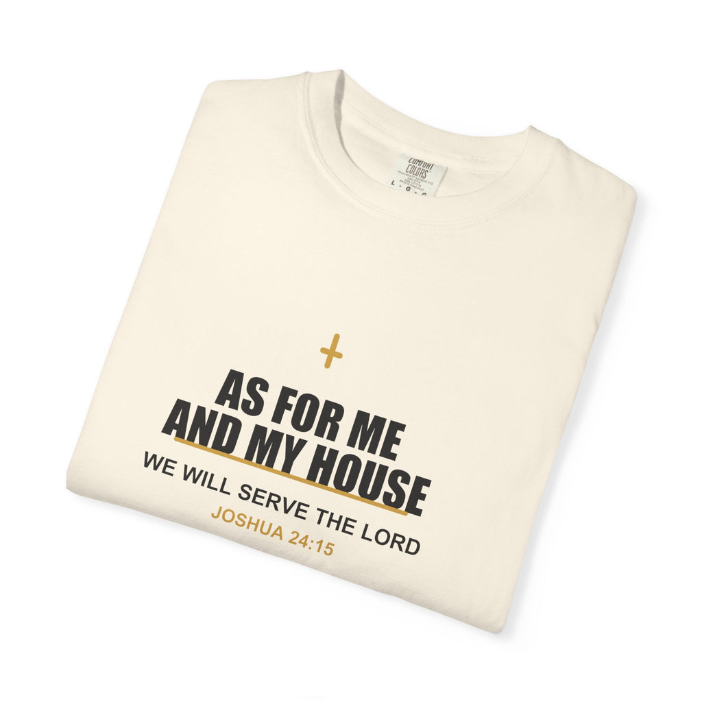 New Life As For Me And My House T-Shirt - Fathers Day Scripture Tee
