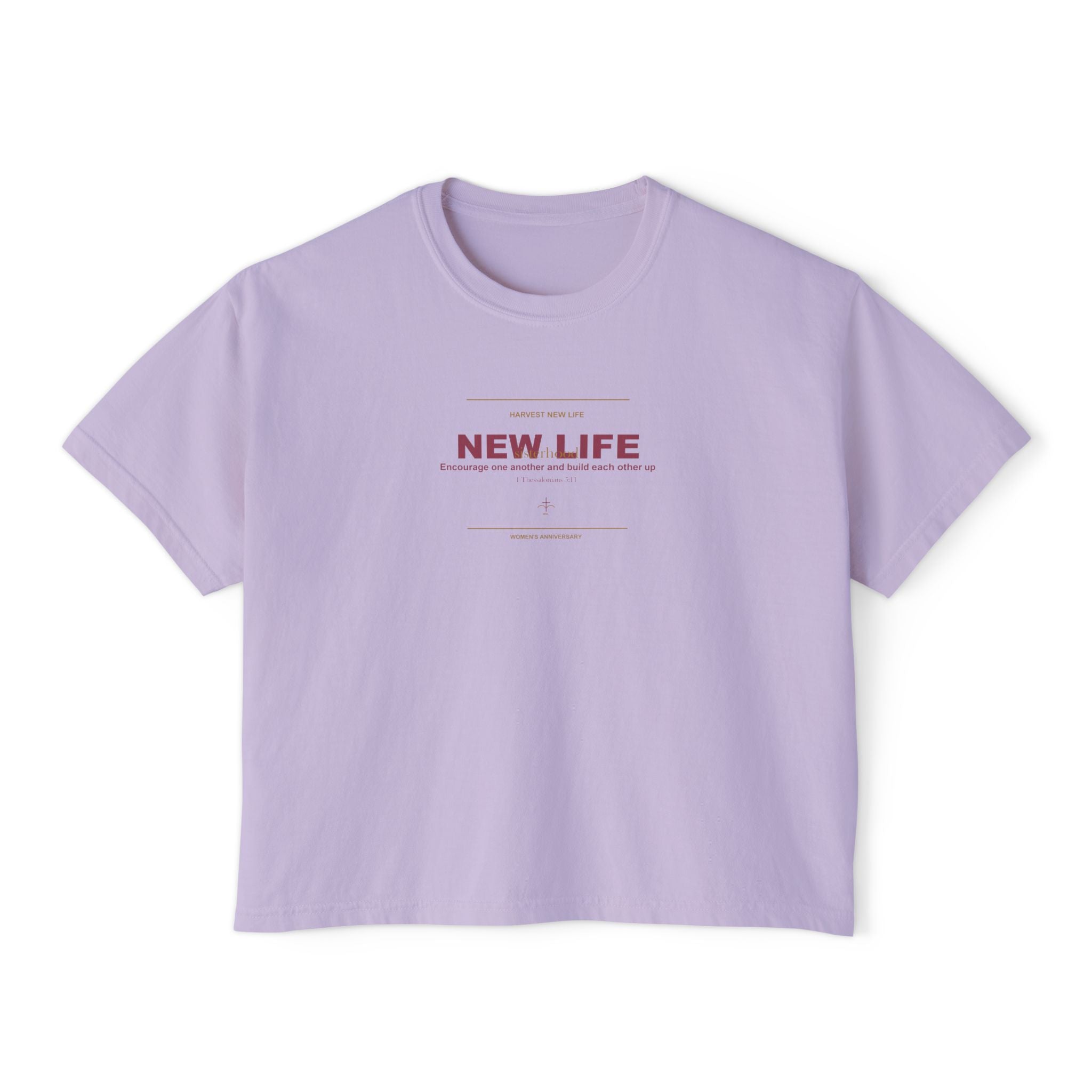 New Life Sisterhood Women's Boxy Tee - 15th Anniversary