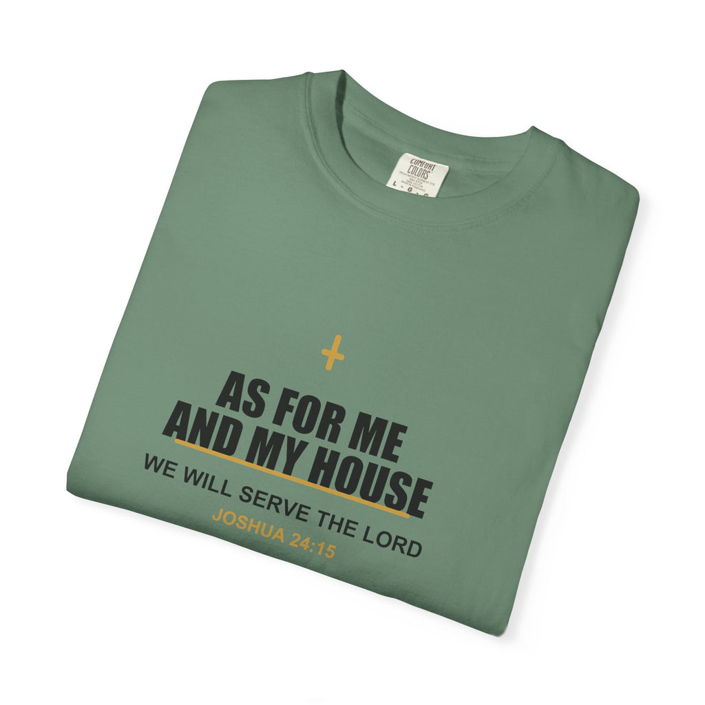 New Life As For Me And My House T-Shirt - Fathers Day Scripture Tee