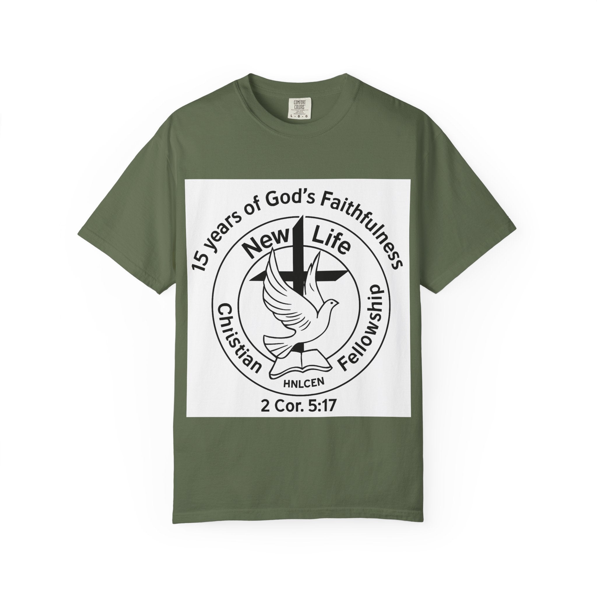 New Life Dove T-Shirt - Christian 2 Cor 5:17 Faith Tee