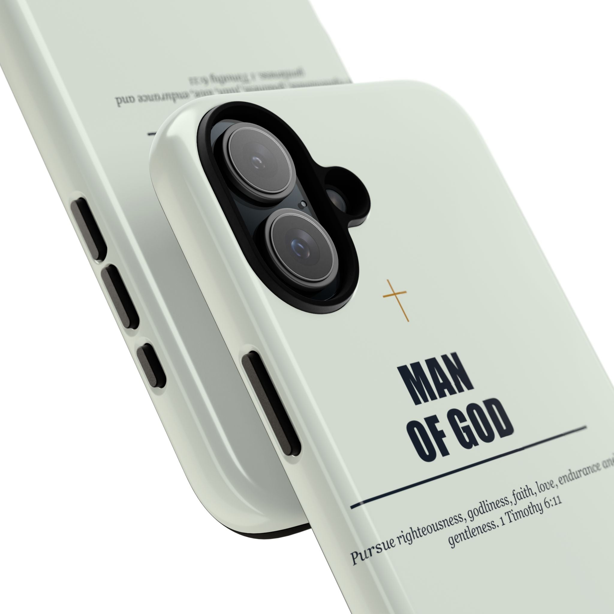 New Life Man of God Soft Sage Phone Case - Fathers Day Christian Gift