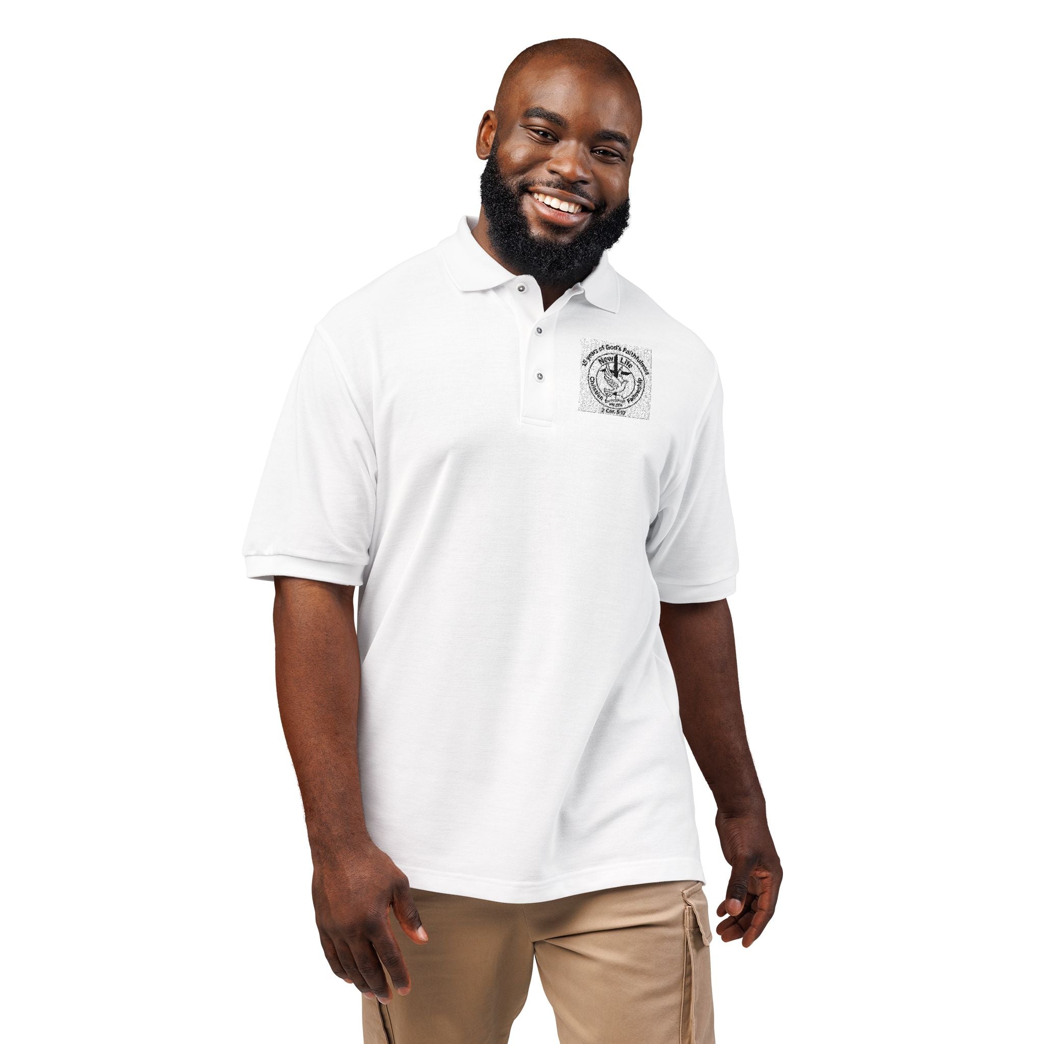 New Life Embroidered Polo