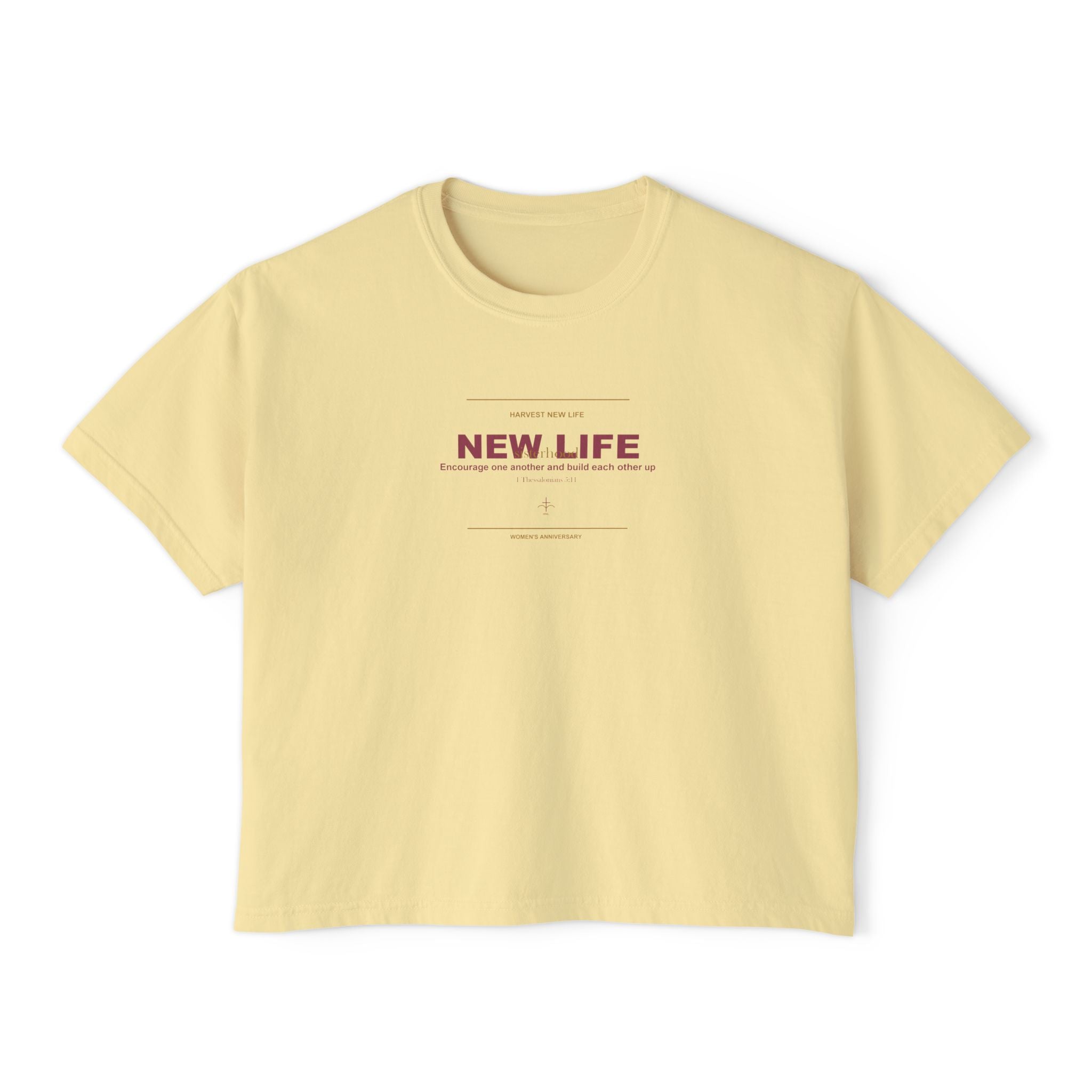 New Life Sisterhood Women's Boxy Tee - 15th Anniversary