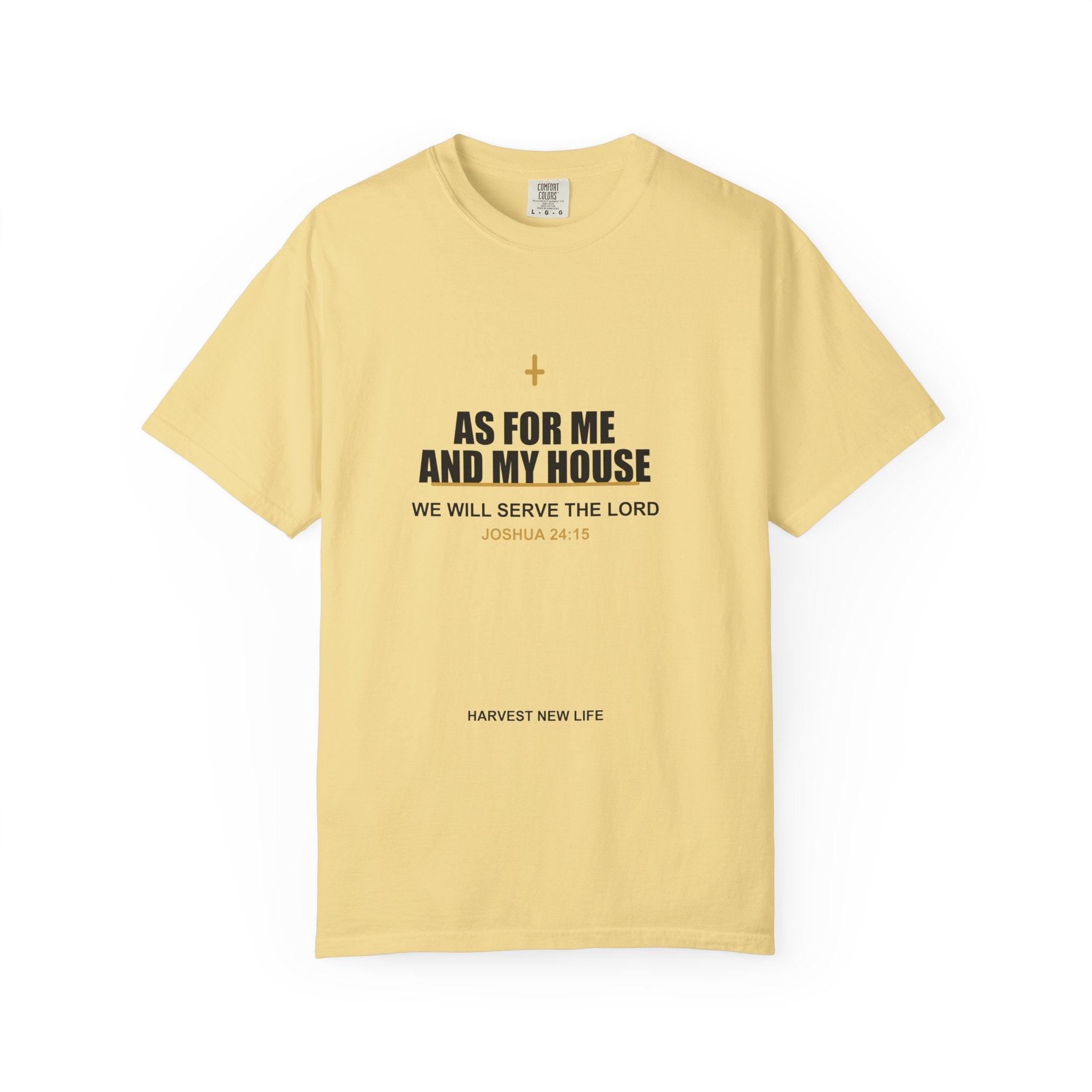 New Life As For Me And My House T-Shirt - Fathers Day Scripture Tee