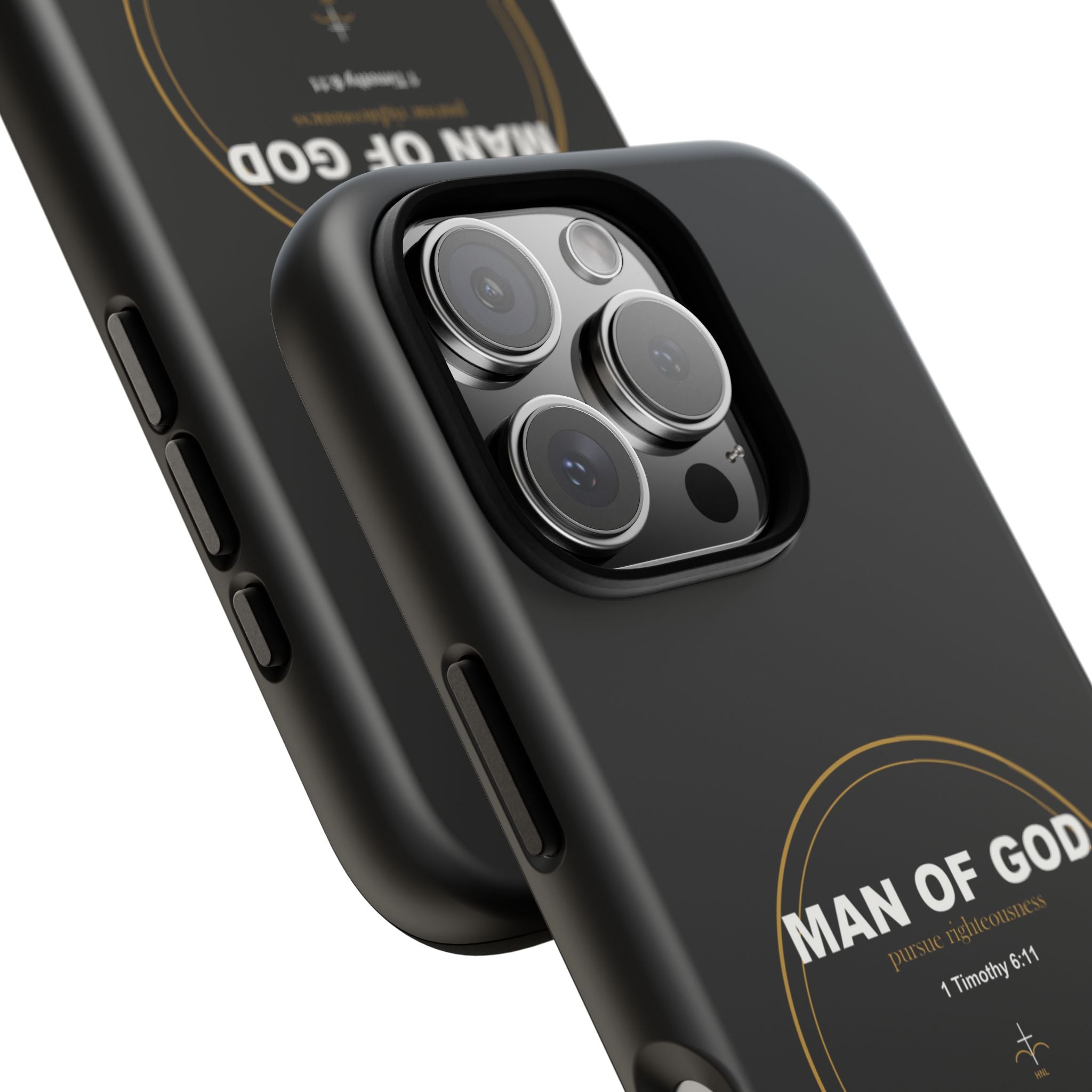 New Life Man of God Black Phone Case - Fathers Day Christian Gift