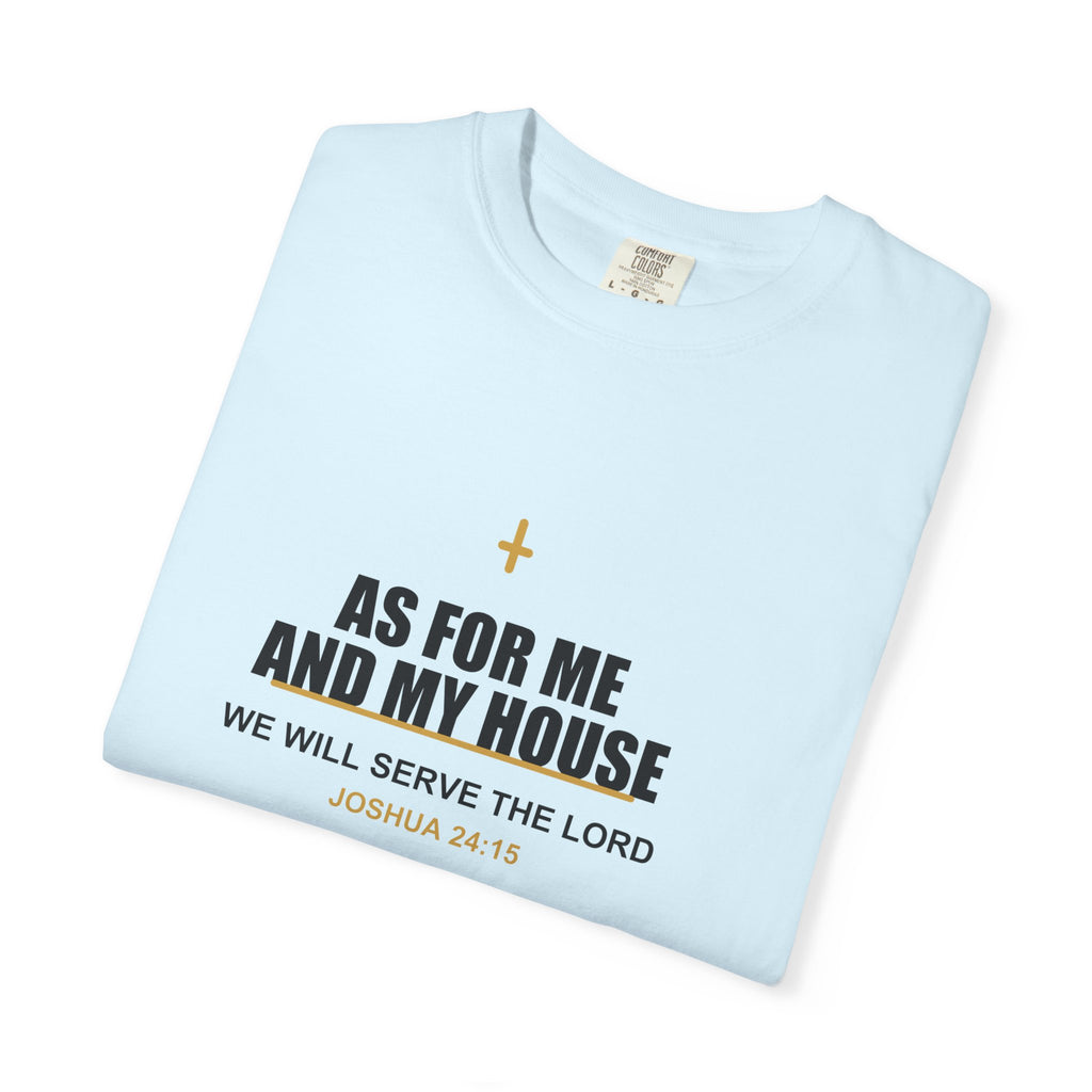 New Life As For Me And My House T-Shirt - Fathers Day Scripture Tee