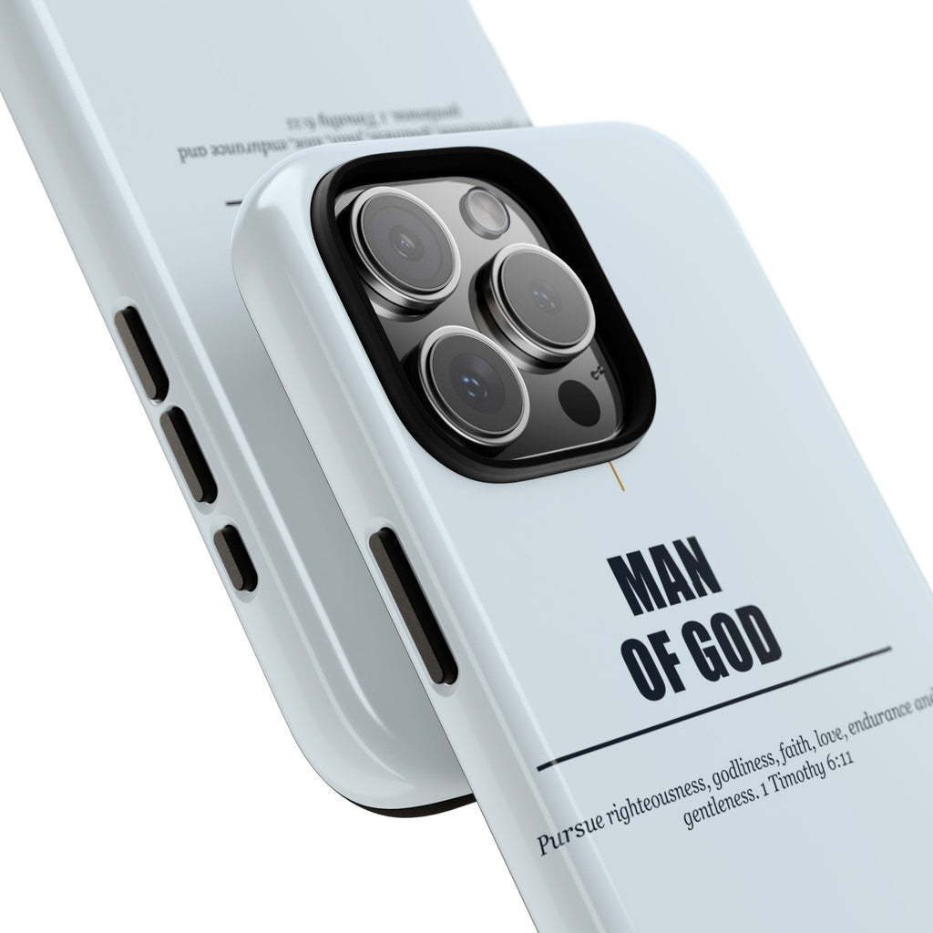 New Life Man of God Light Blue Phone Case - Fathers Day Christian Gift