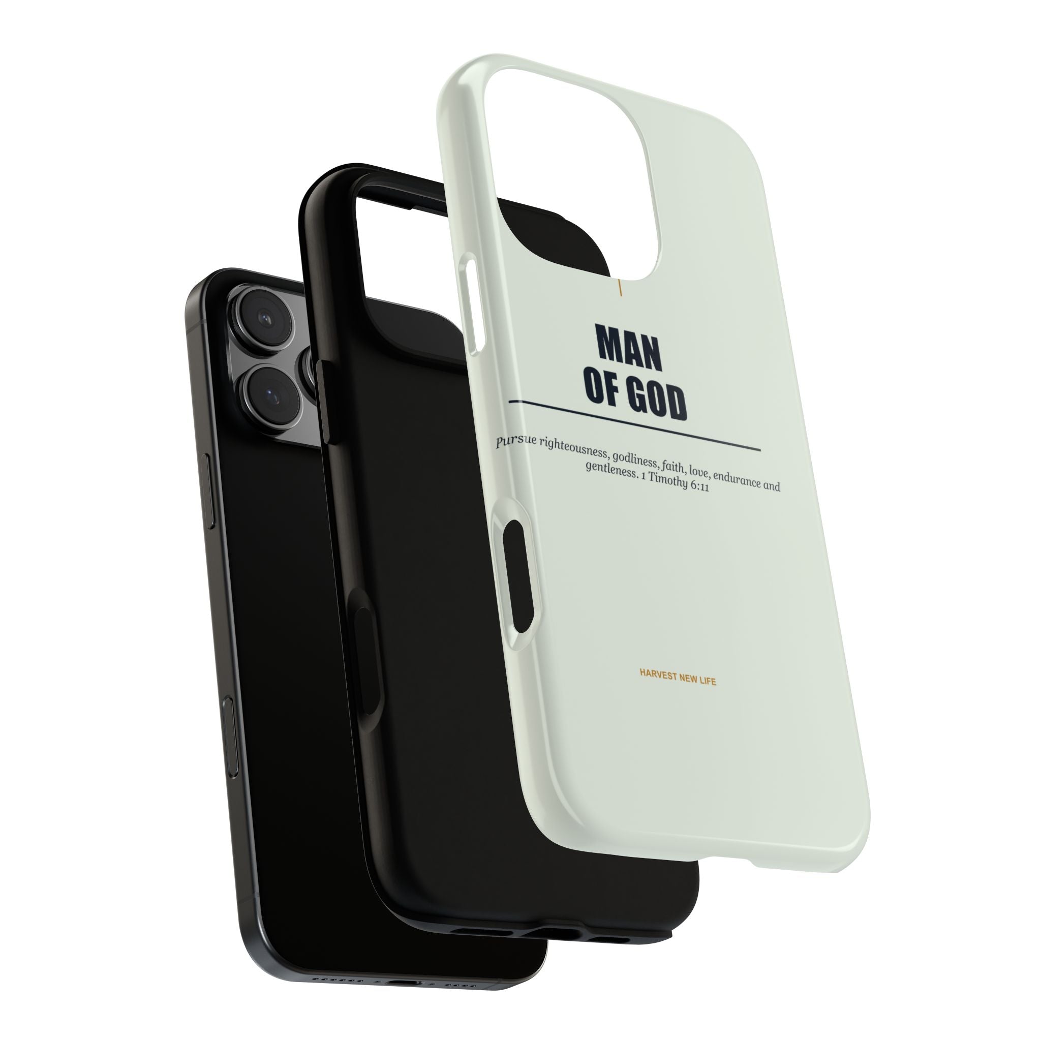 New Life Man of God Soft Sage Phone Case - Fathers Day Christian Gift