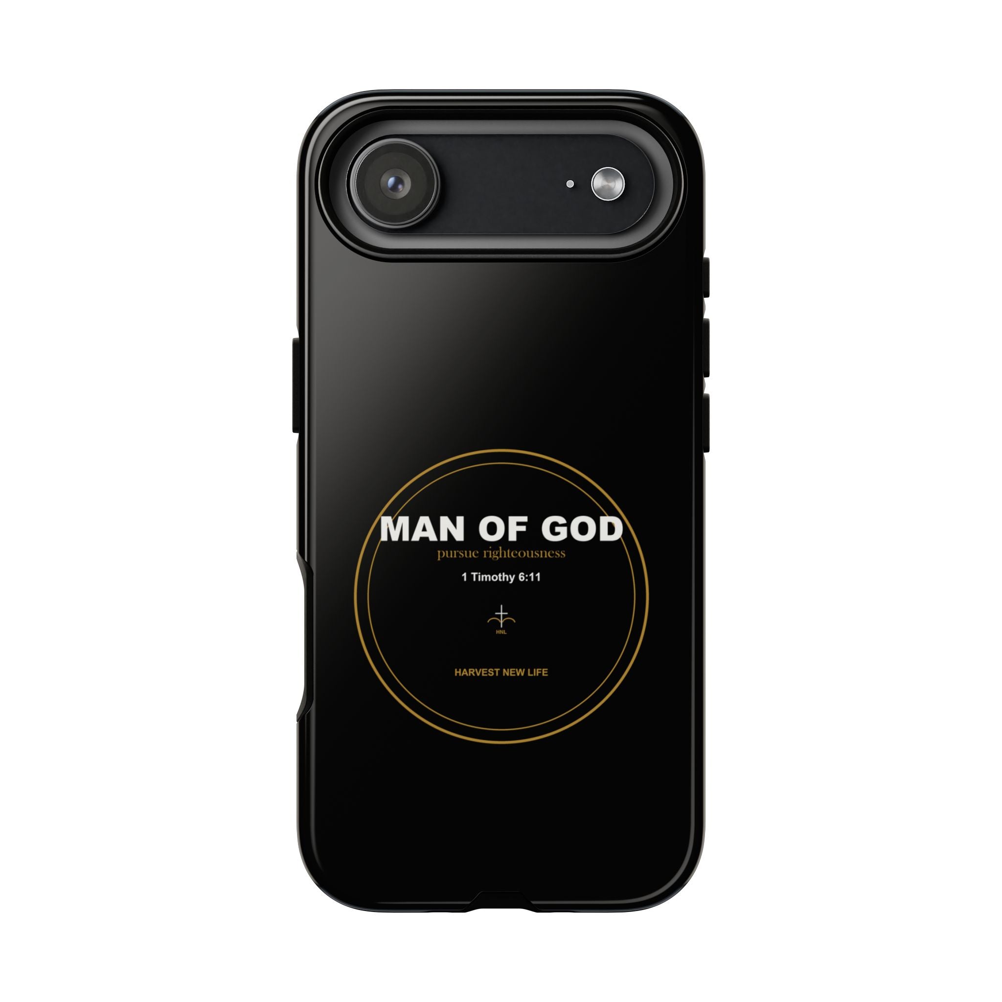 New Life Man of God Black Phone Case - Fathers Day Christian Gift