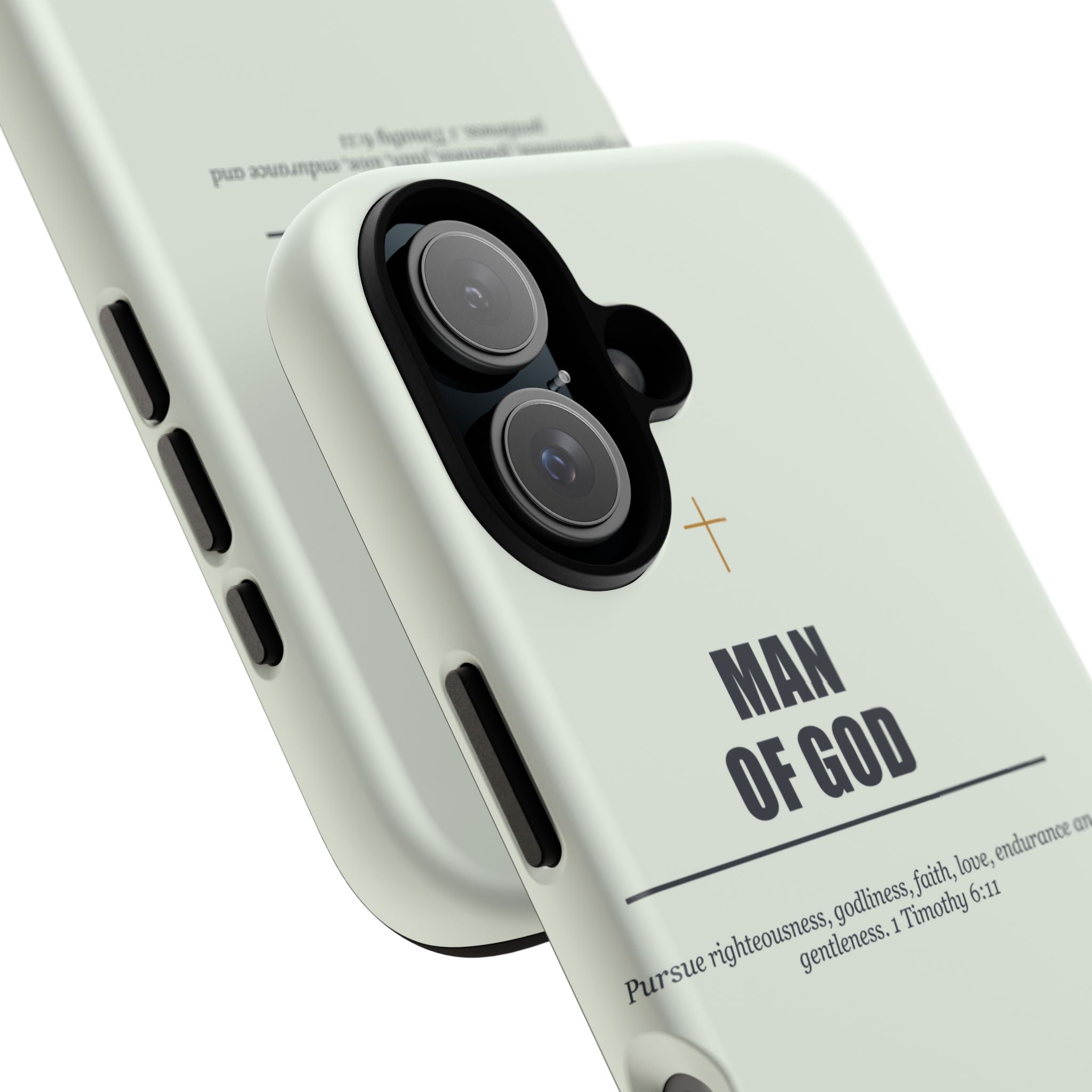 New Life Man of God Soft Sage Phone Case - Fathers Day Christian Gift