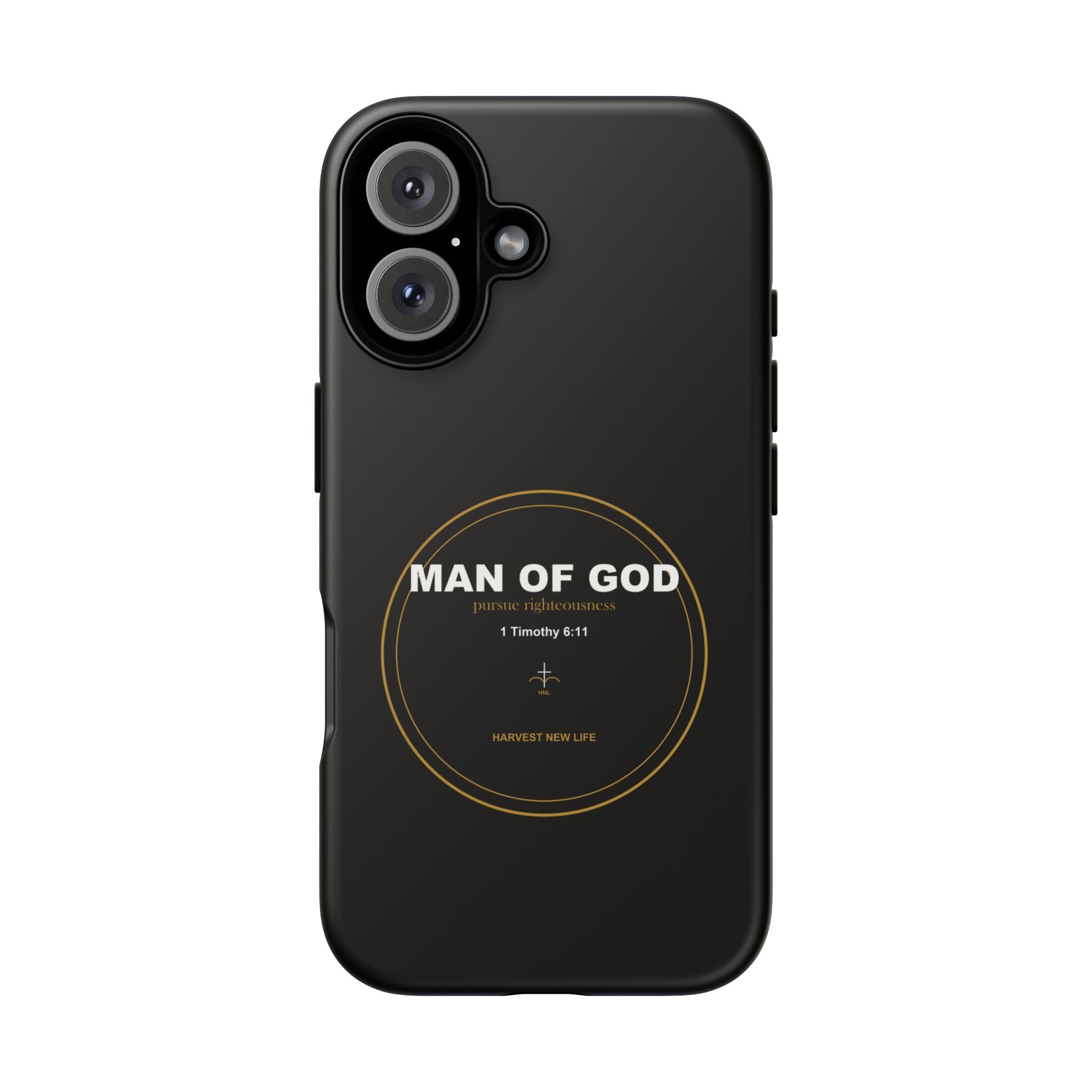 New Life Man of God Black Phone Case - Fathers Day Christian Gift