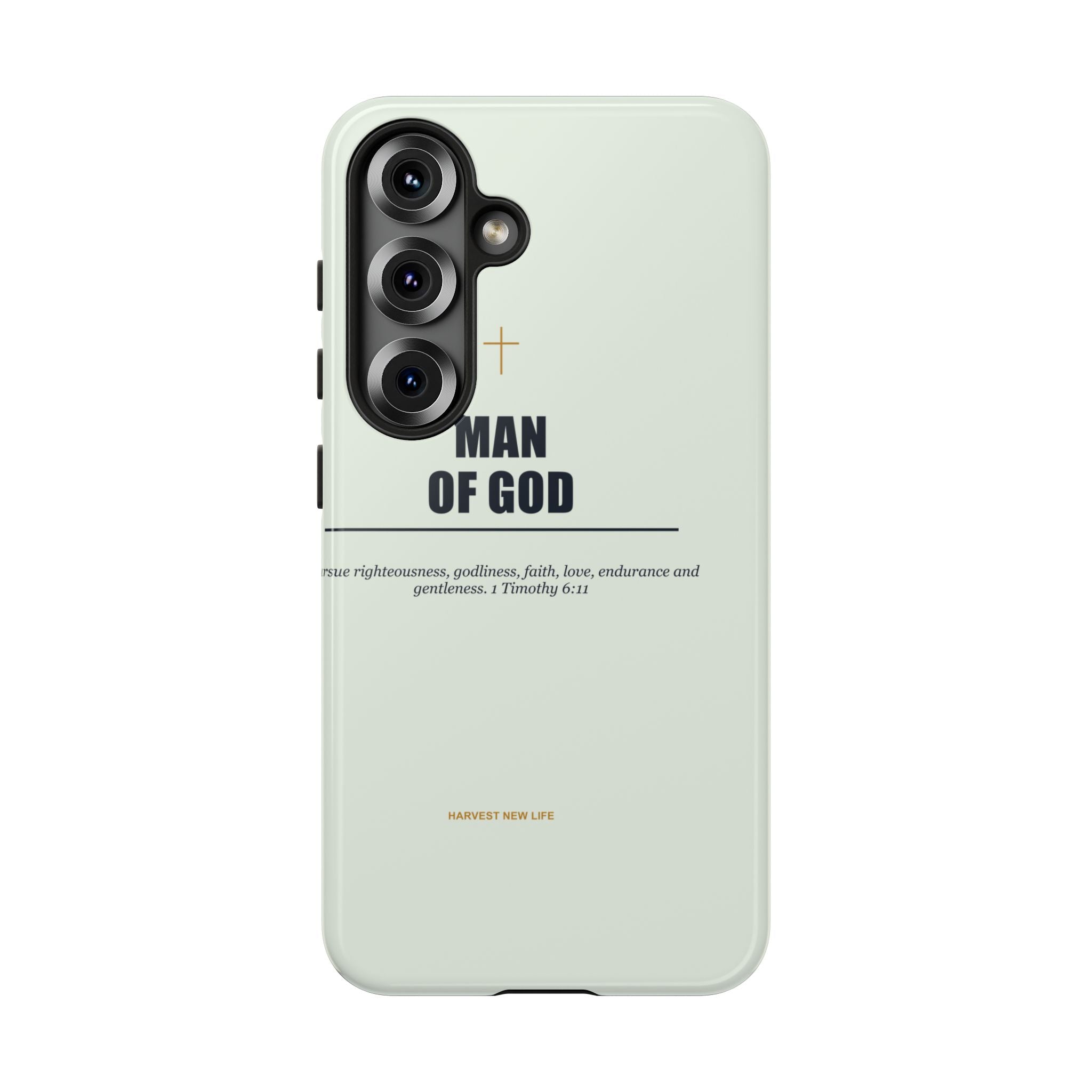 New Life Man of God Soft Sage Phone Case - Fathers Day Christian Gift