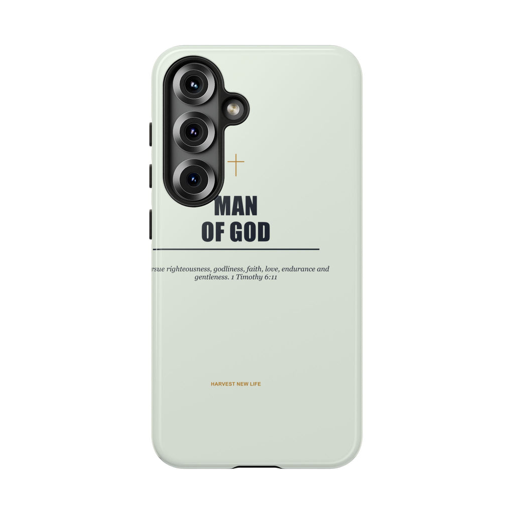 New Life Man of God Soft Sage Phone Case - Fathers Day Christian Gift