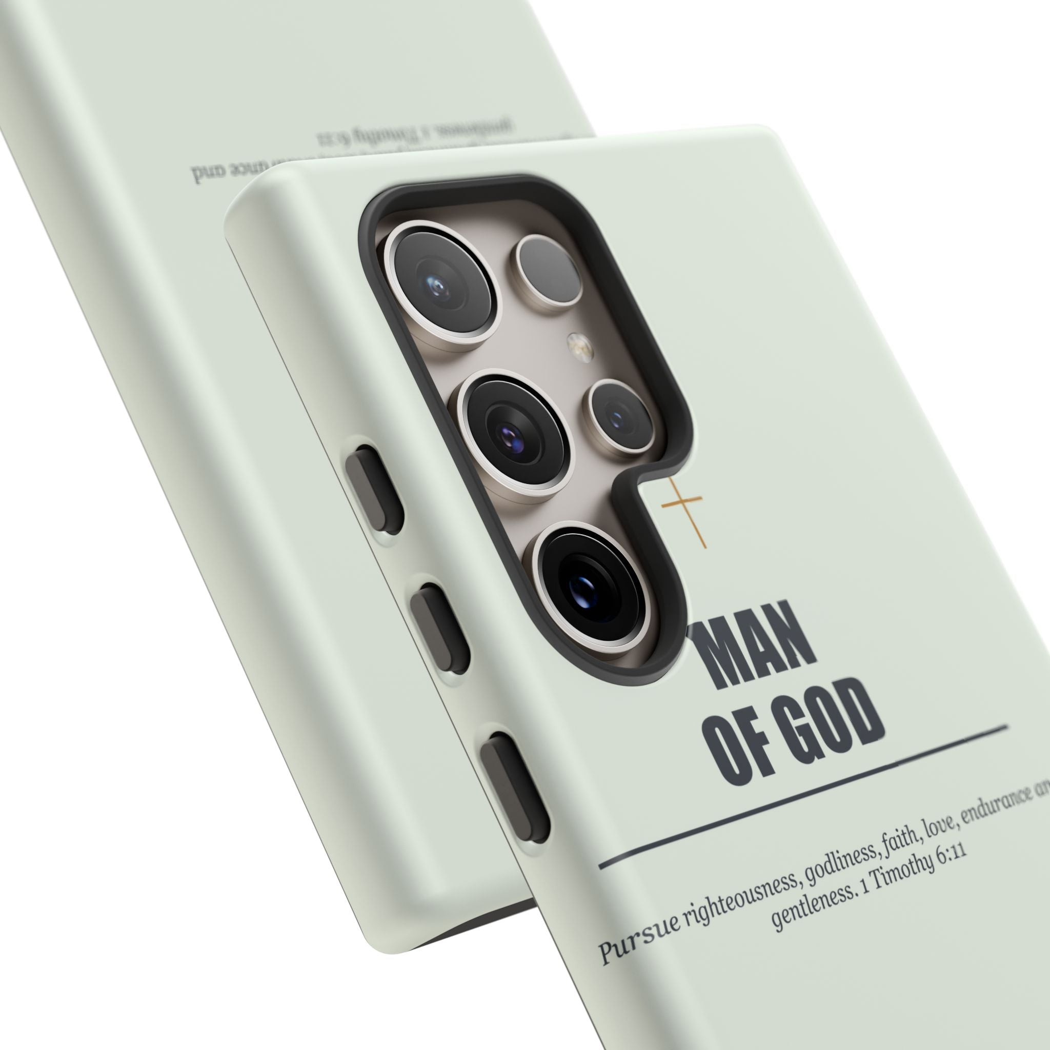 New Life Man of God Soft Sage Phone Case - Fathers Day Christian Gift