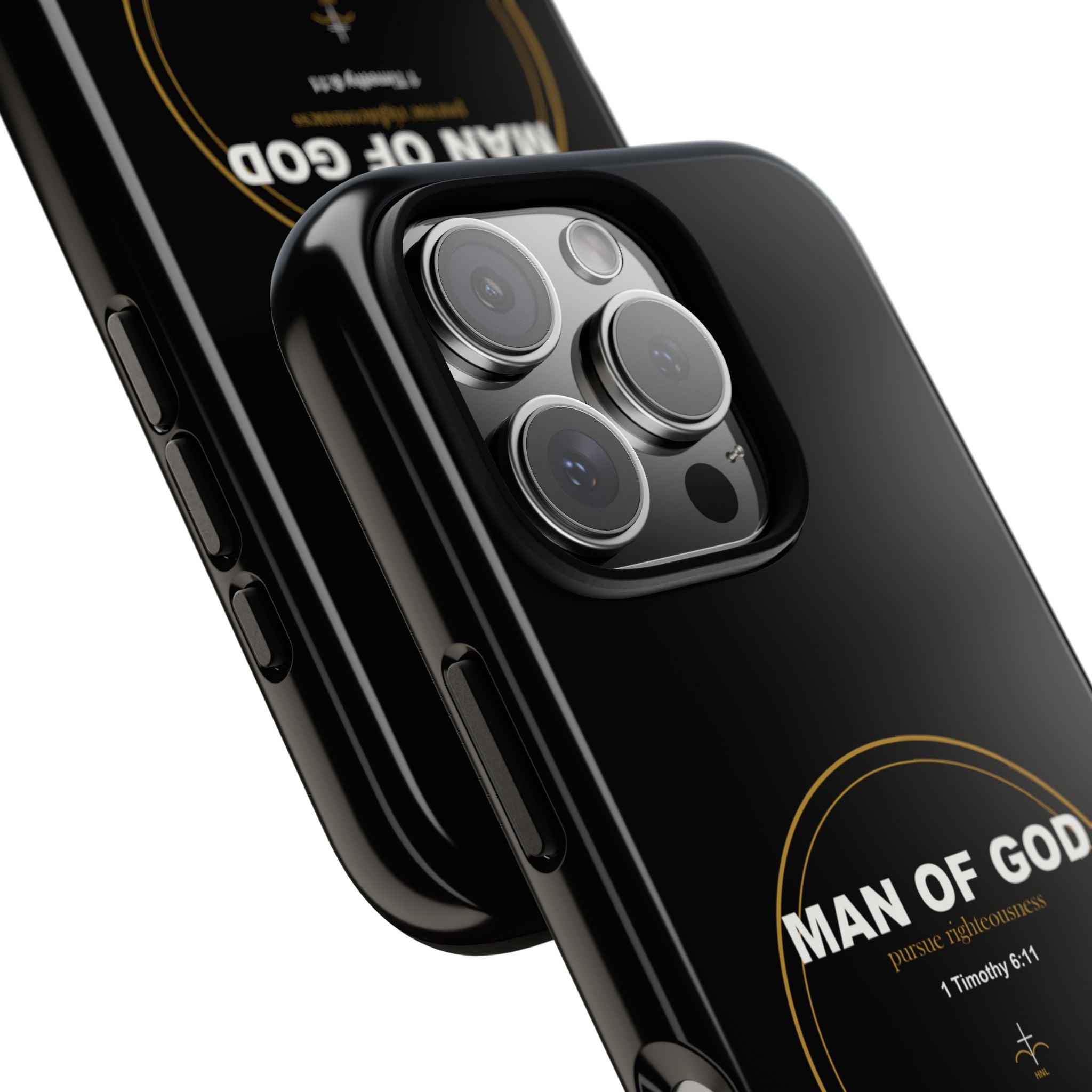 New Life Man of God Black Phone Case - Fathers Day Christian Gift