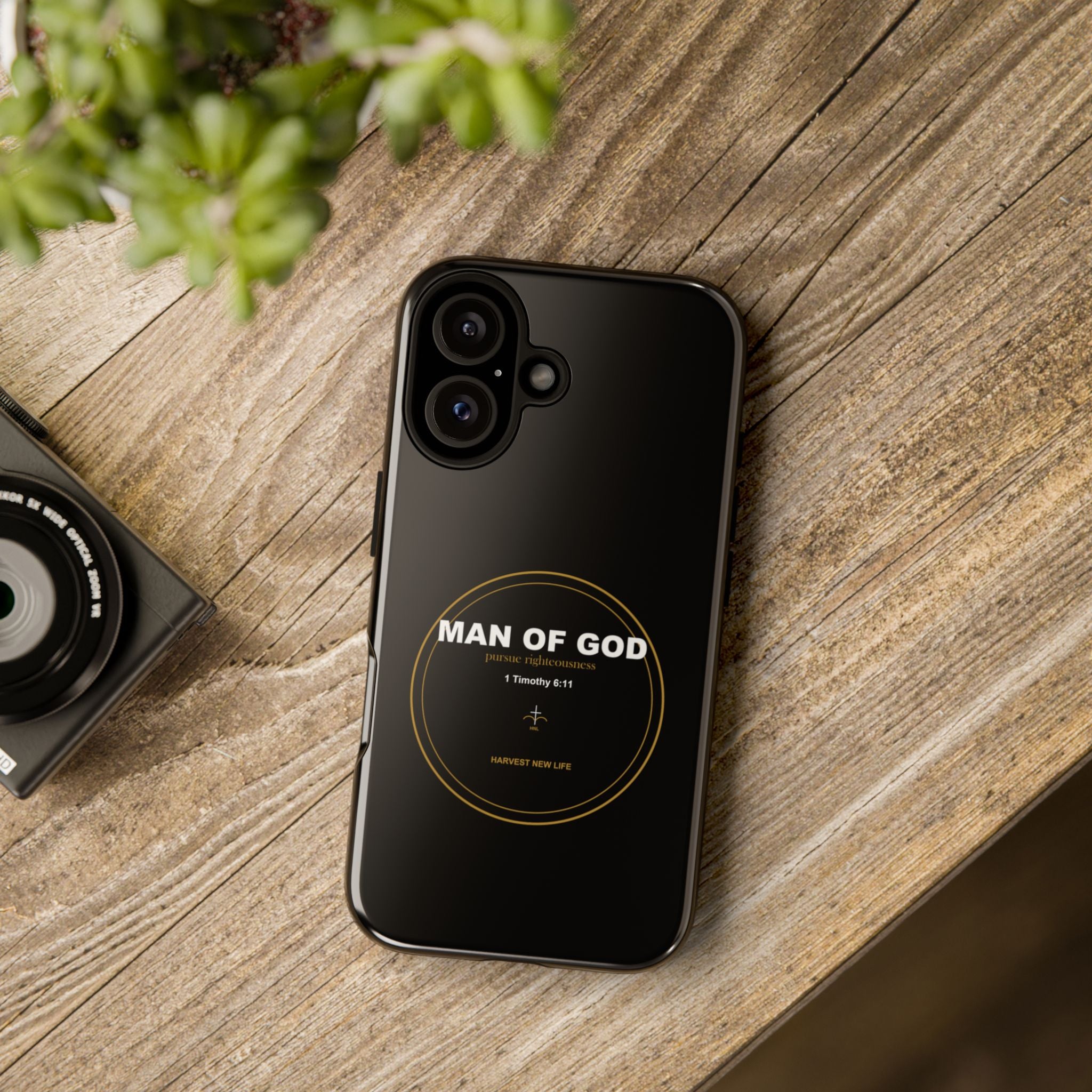 New Life Man of God Black Phone Case - Fathers Day Christian Gift