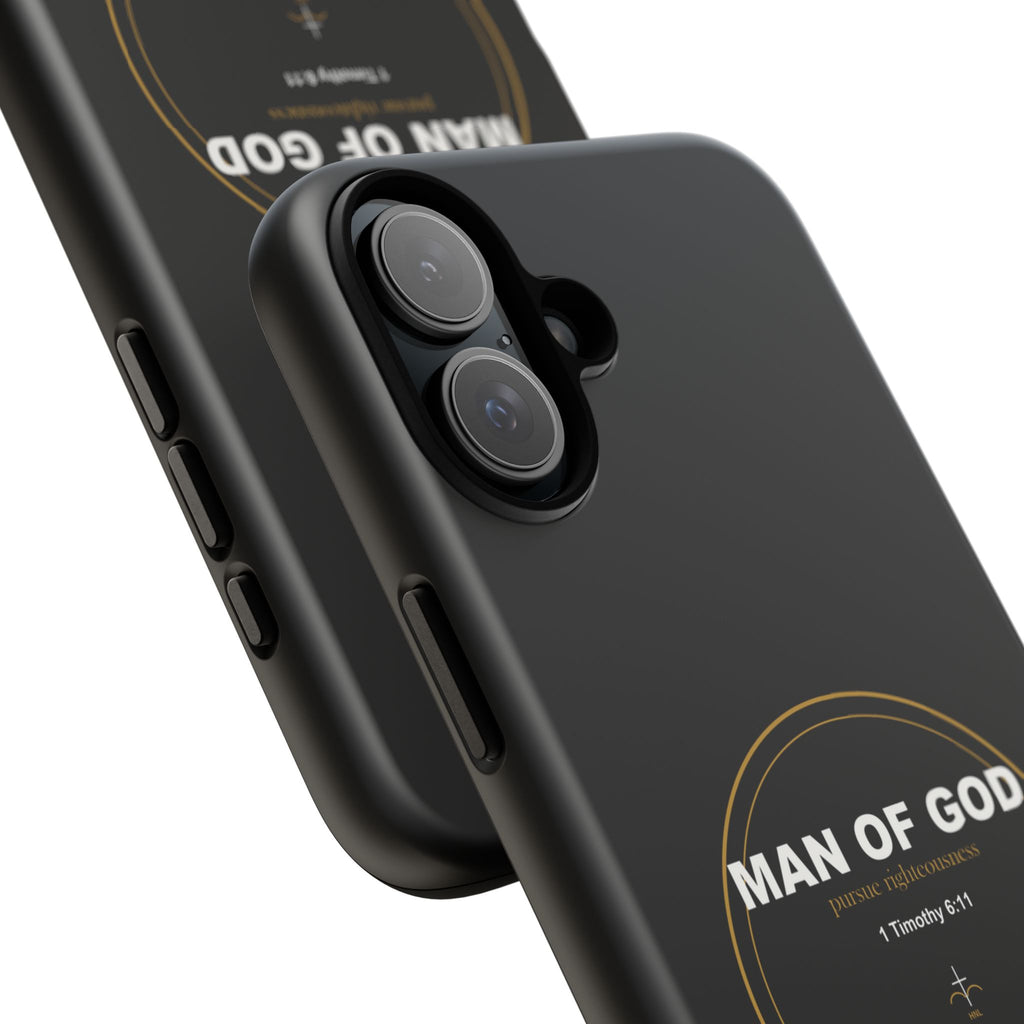 New Life Man of God Black Phone Case - Fathers Day Christian Gift