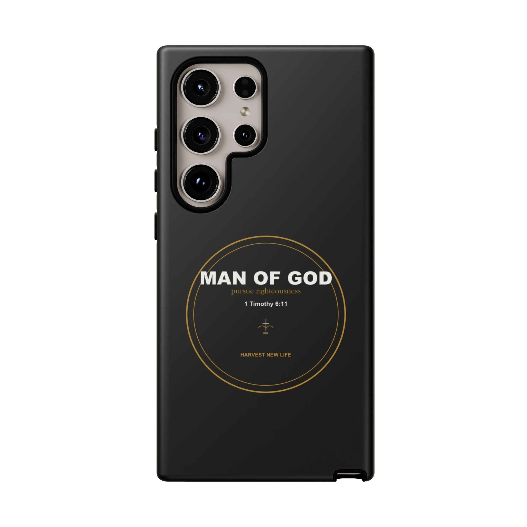 New Life Man of God Black Phone Case - Fathers Day Christian Gift