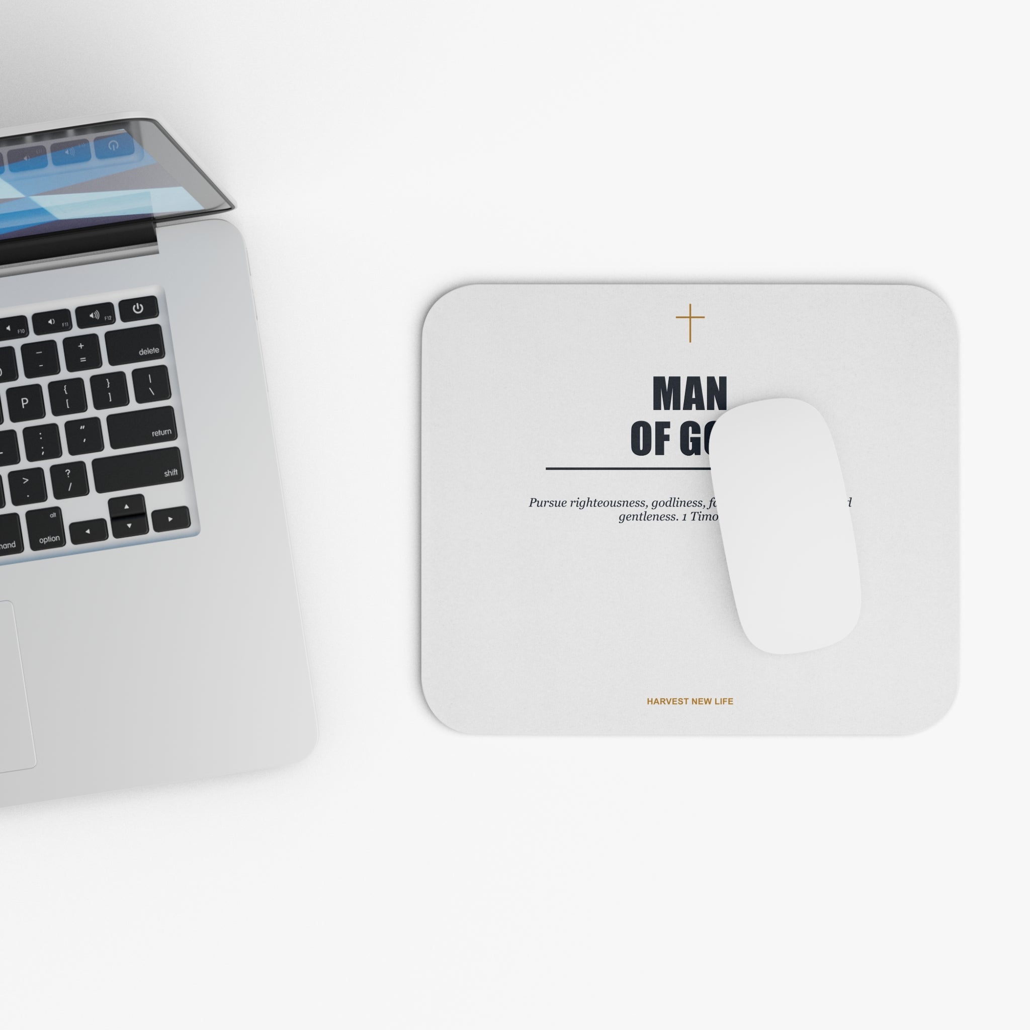New Life Man of God Mouse Pad - Fathers Day Christian Gift