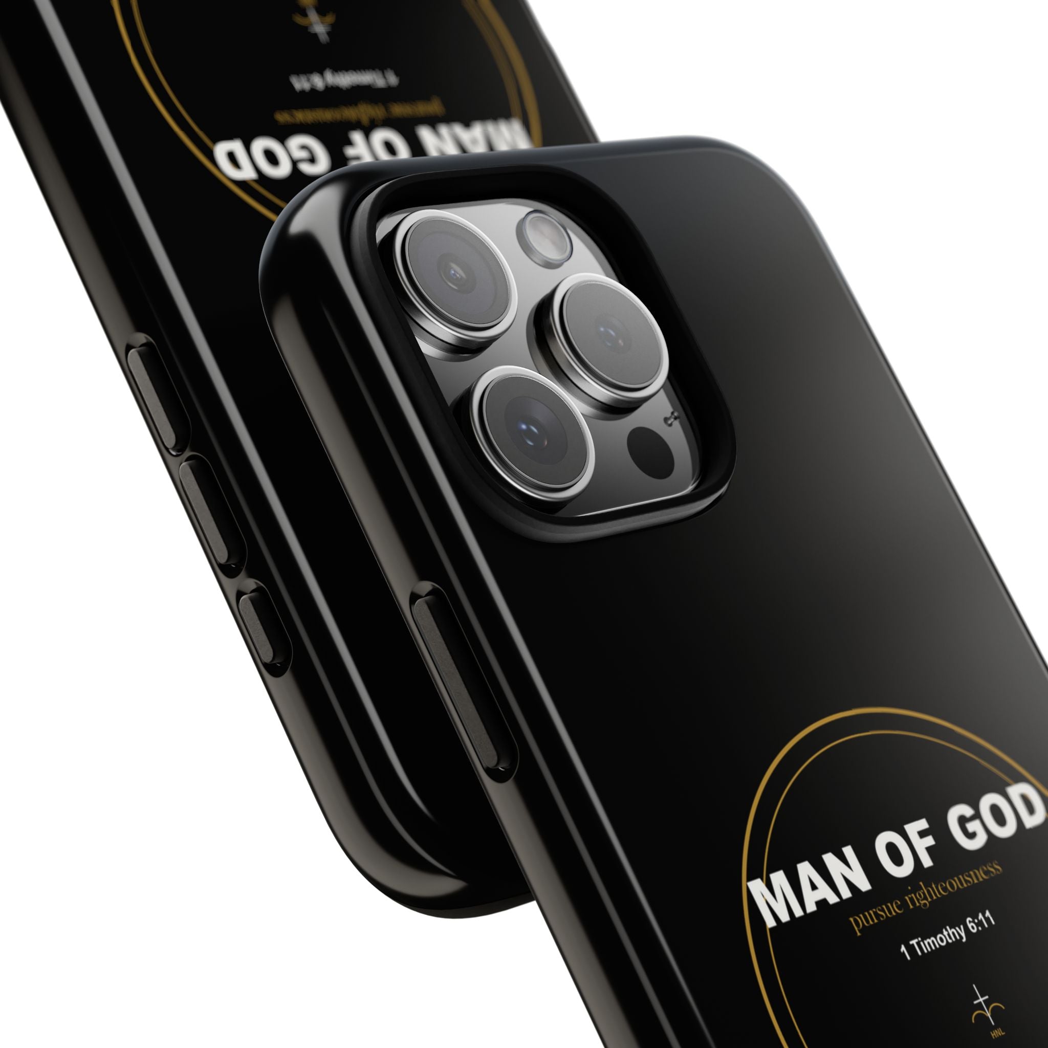 New Life Man of God Black Phone Case - Fathers Day Christian Gift