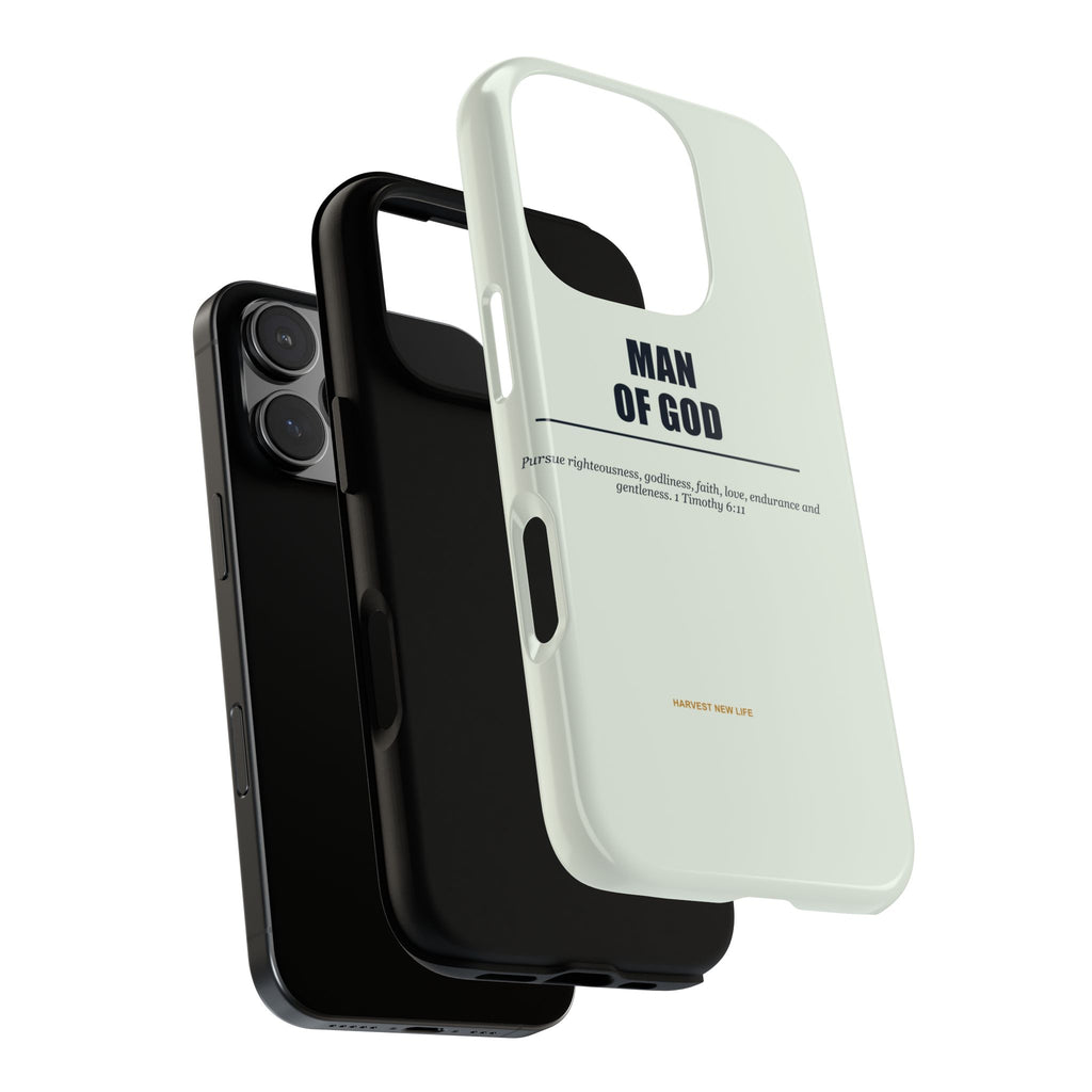 New Life Man of God Soft Sage Phone Case - Fathers Day Christian Gift