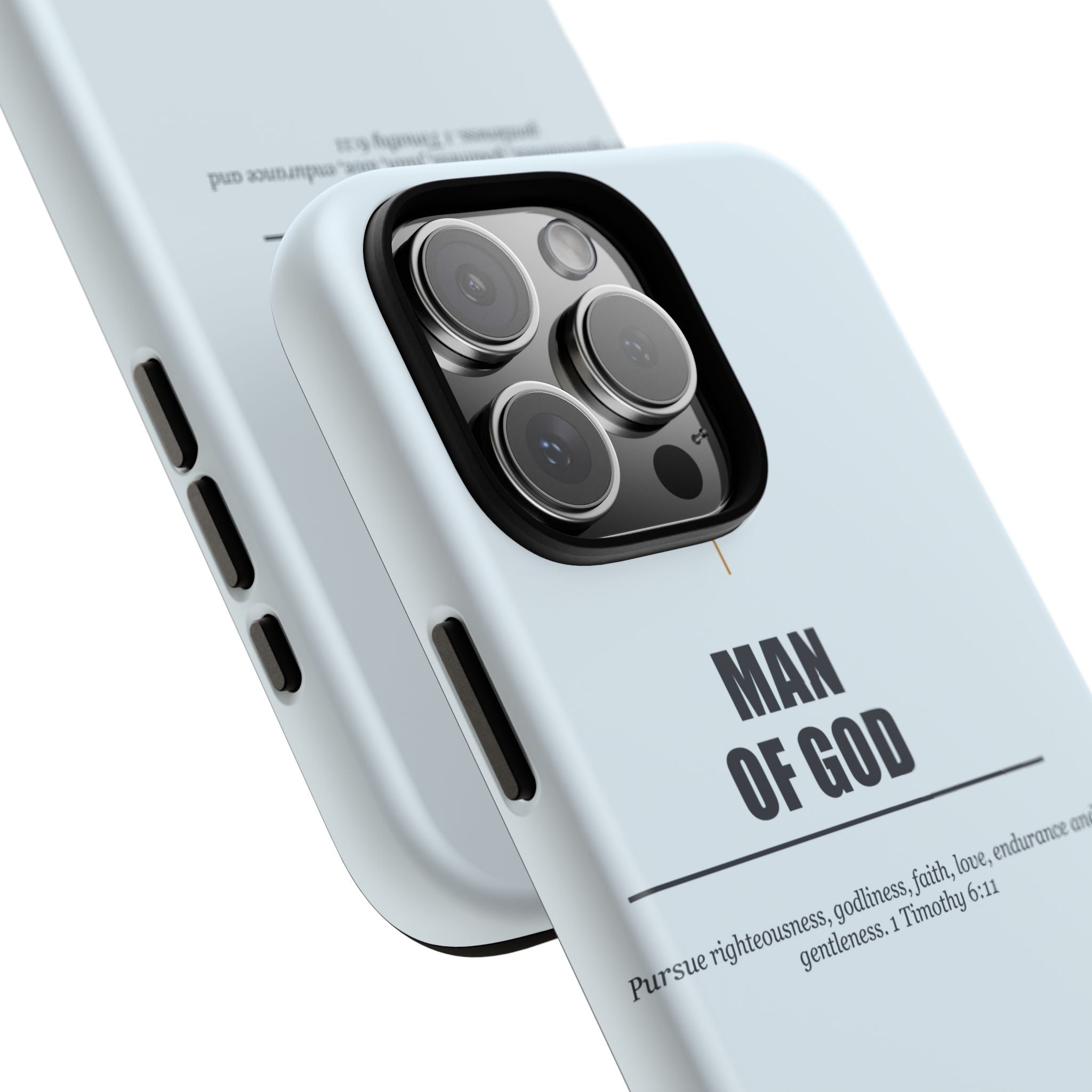 New Life Man of God Light Blue Phone Case - Fathers Day Christian Gift