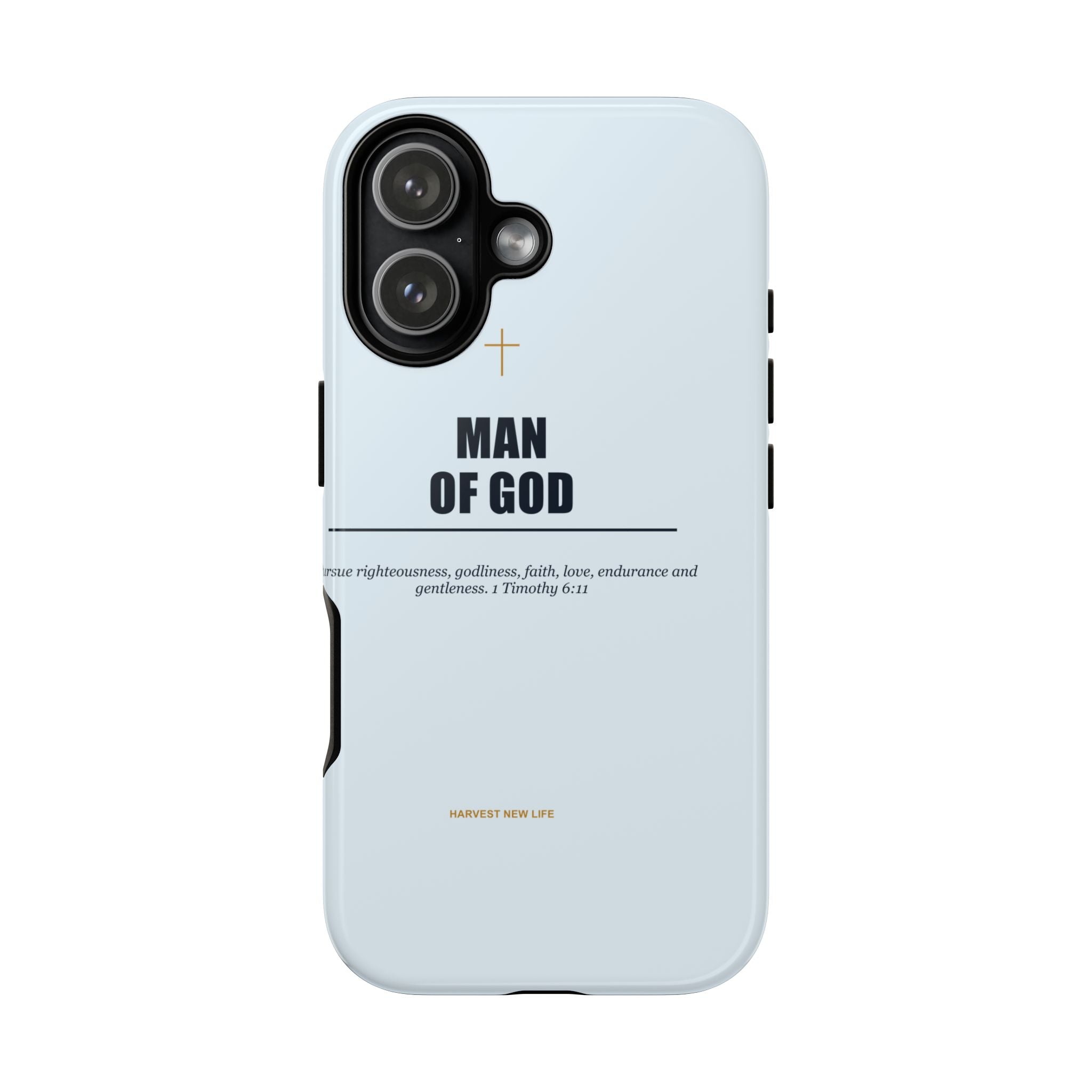New Life Man of God Light Blue Phone Case - Fathers Day Christian Gift