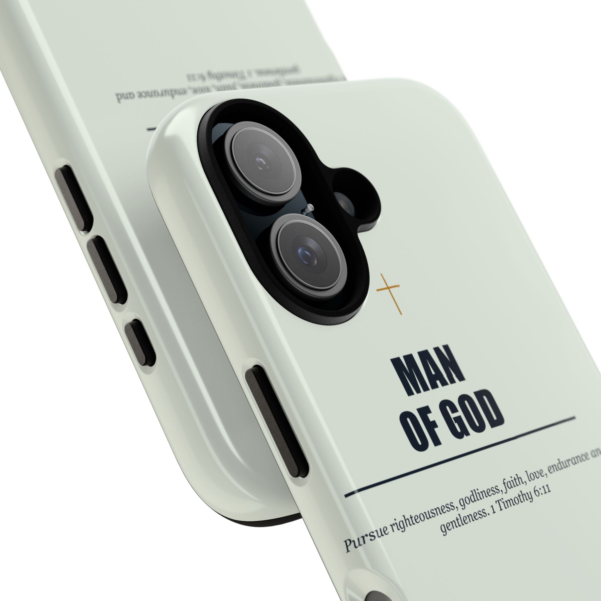 New Life Man of God Soft Sage Phone Case - Fathers Day Christian Gift