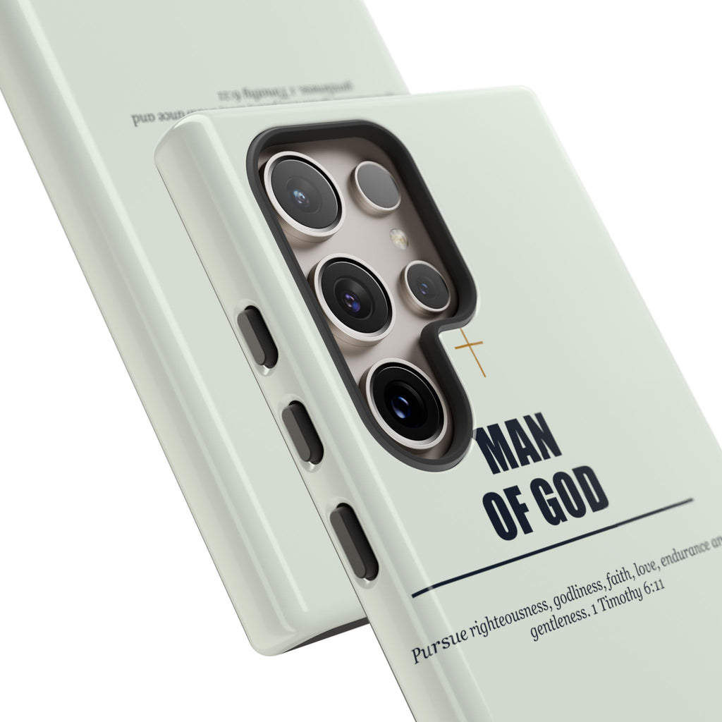 New Life Man of God Soft Sage Phone Case - Fathers Day Christian Gift