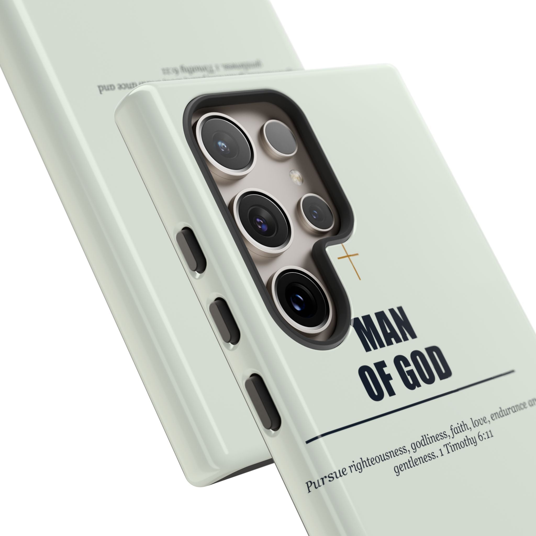 New Life Man of God Soft Sage Phone Case - Fathers Day Christian Gift