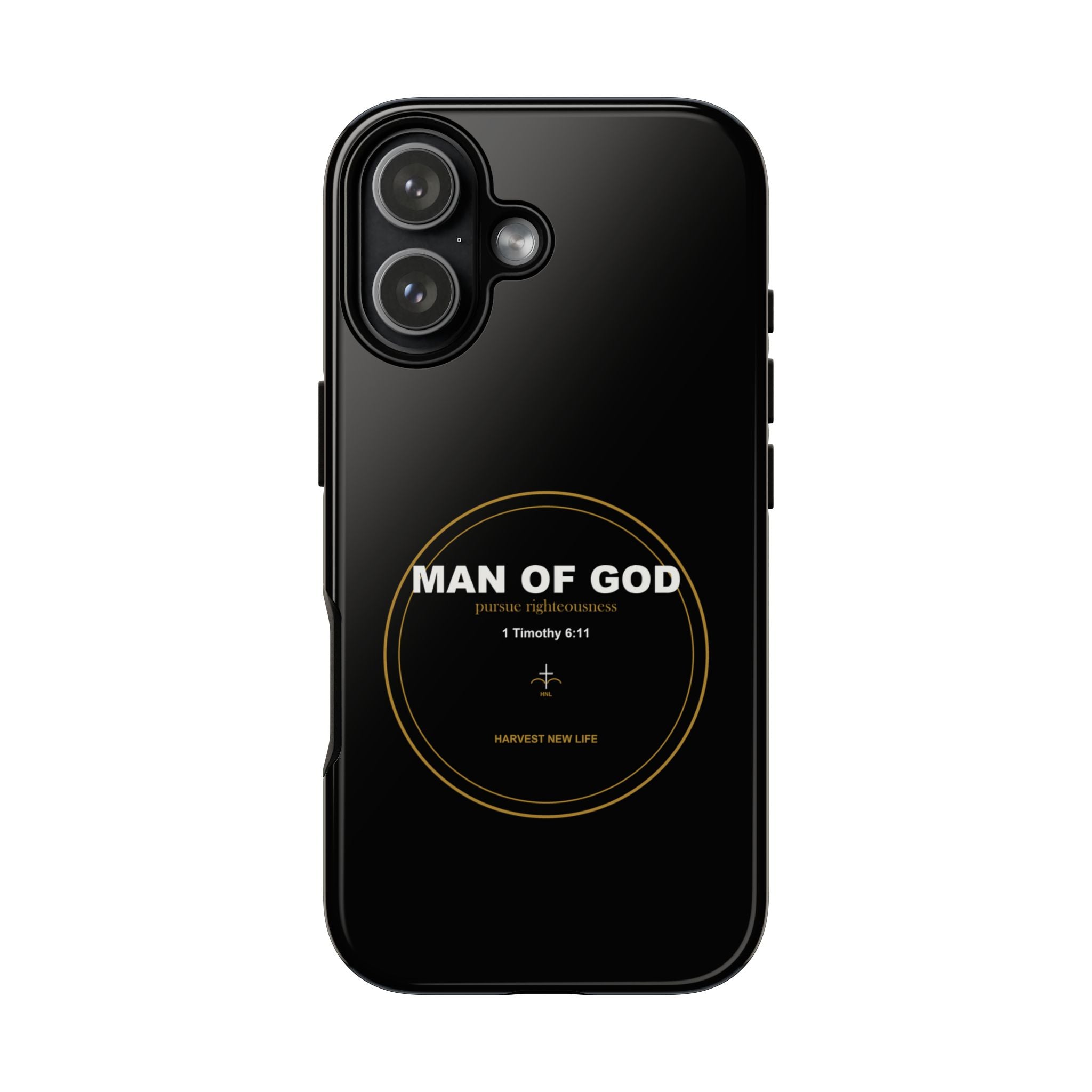 New Life Man of God Black Phone Case - Fathers Day Christian Gift