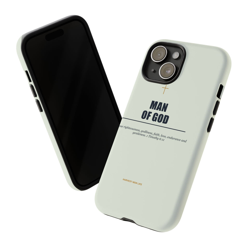 New Life Man of God Soft Sage Phone Case - Fathers Day Christian Gift
