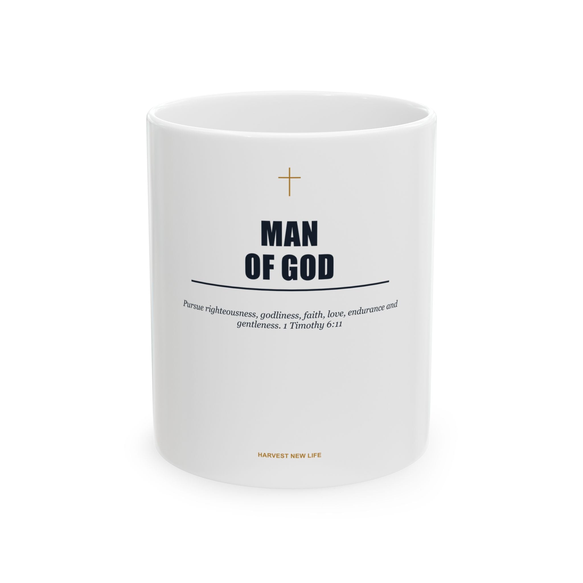 New Life Man of God Ceramic Mug - Fathers Day Christian Gift