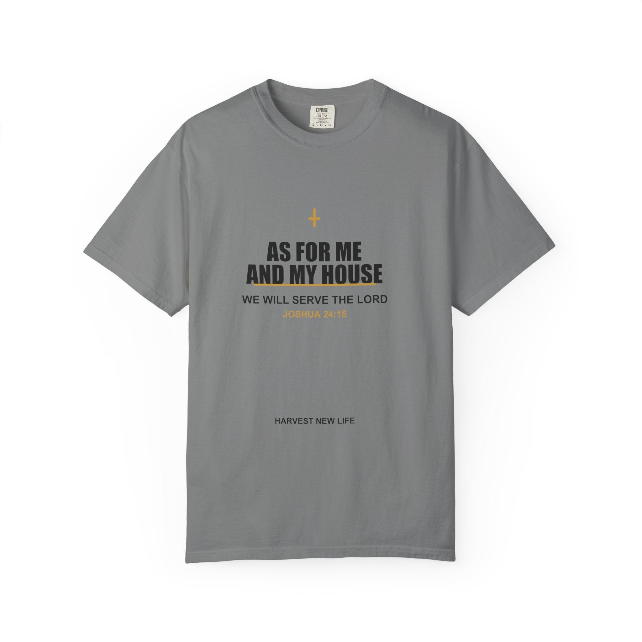 New Life As For Me And My House T-Shirt - Fathers Day Scripture Tee