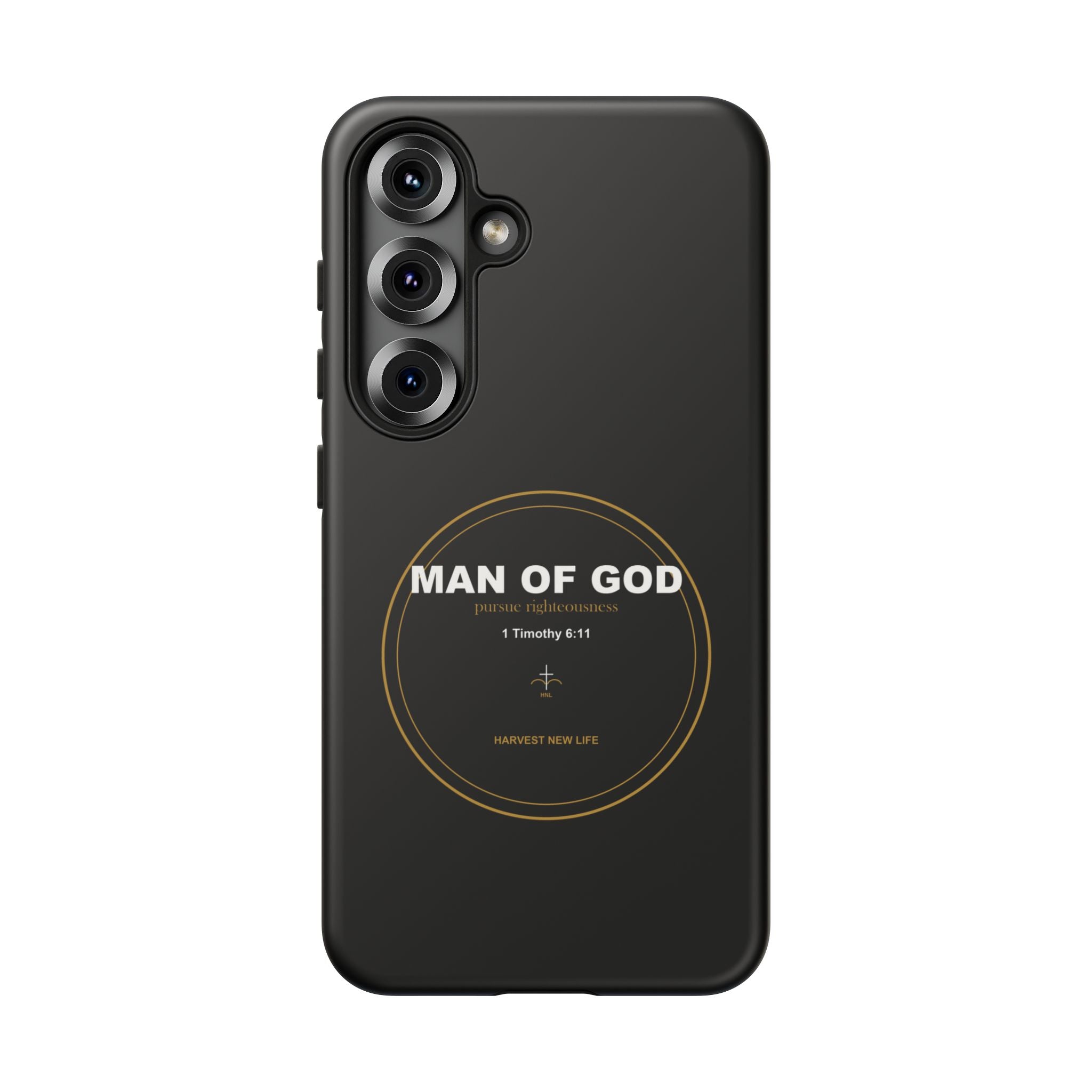 New Life Man of God Black Phone Case - Fathers Day Christian Gift