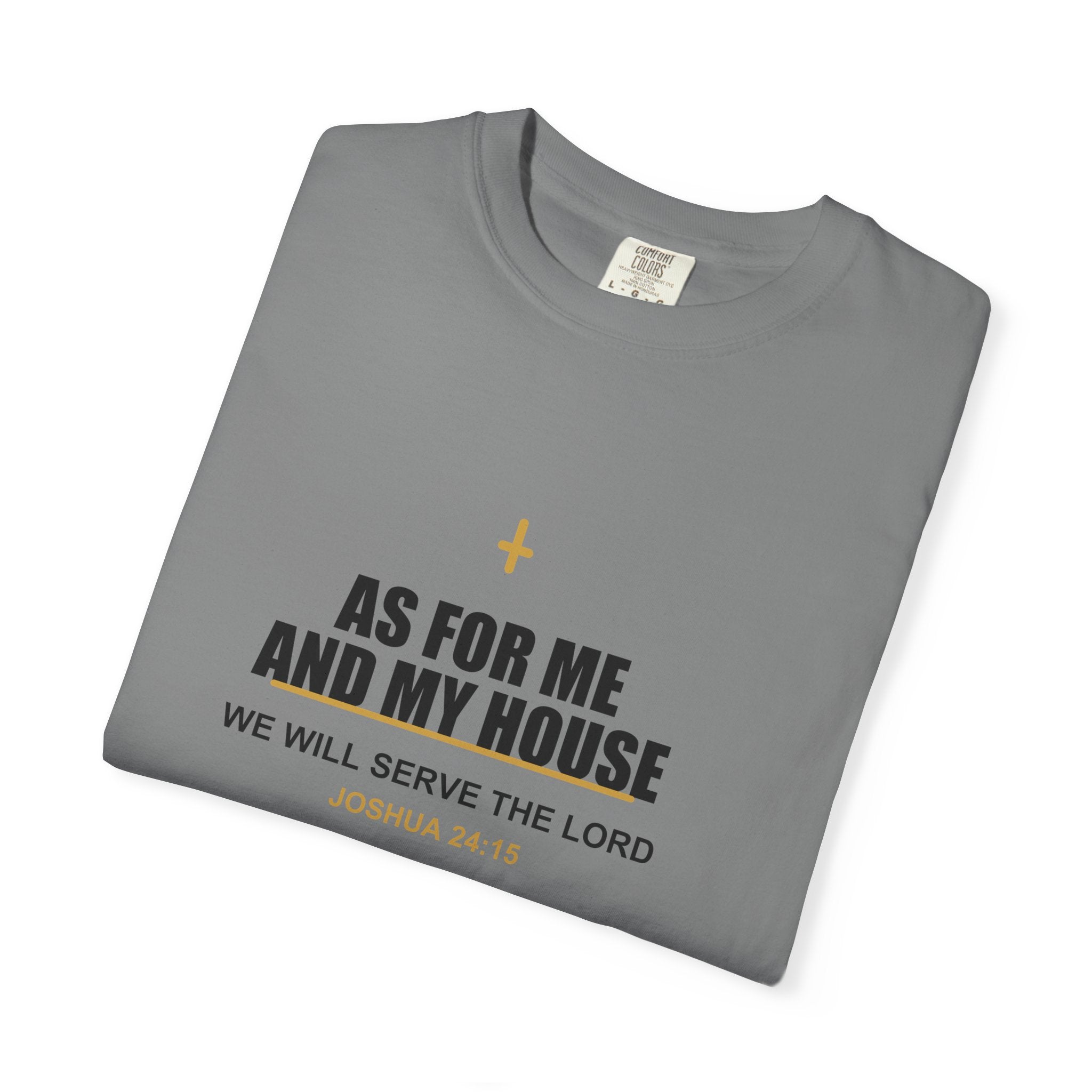 New Life As For Me And My House T-Shirt - Fathers Day Scripture Tee