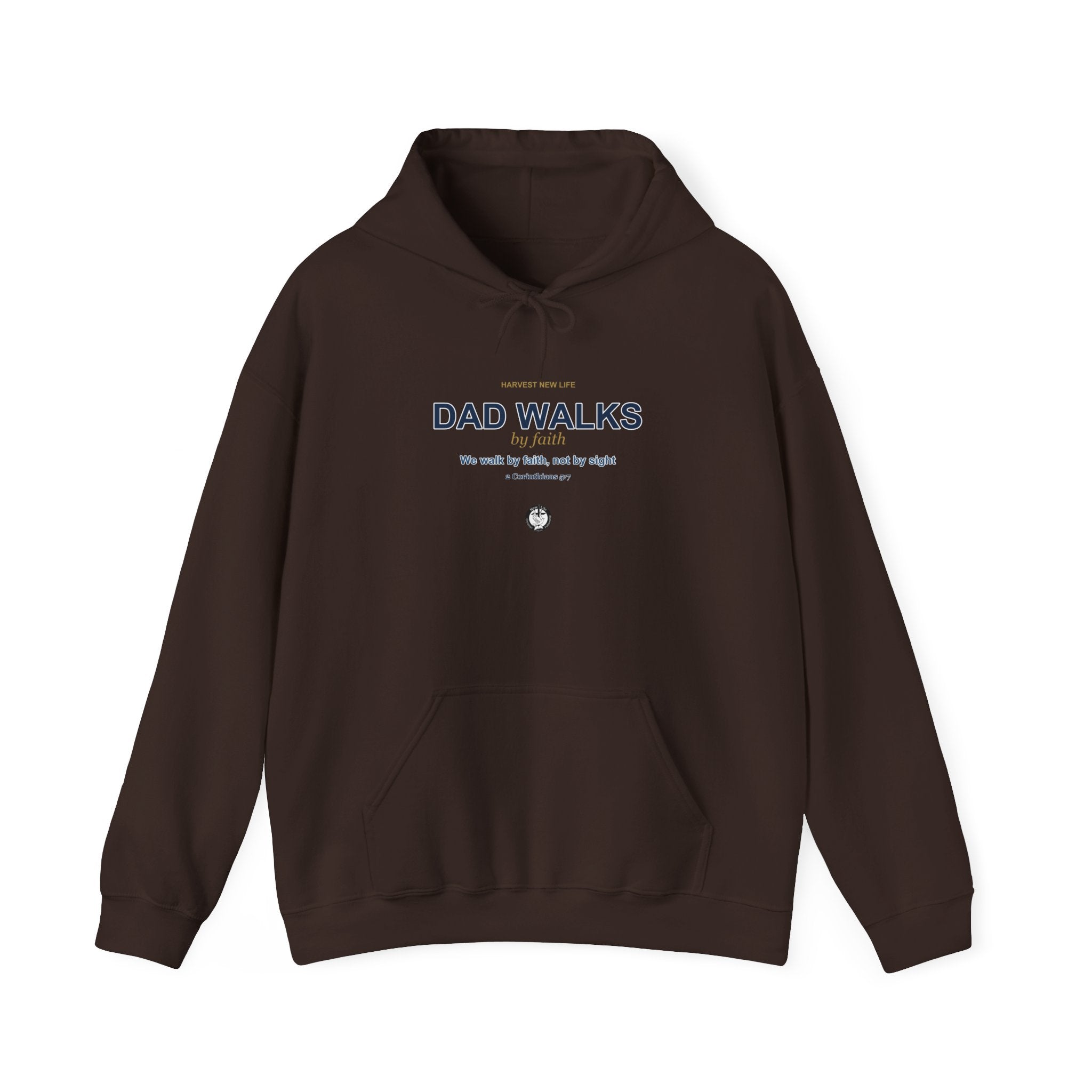 Dad Walks By Faith Hoodie - Christian Fathers Day Gift