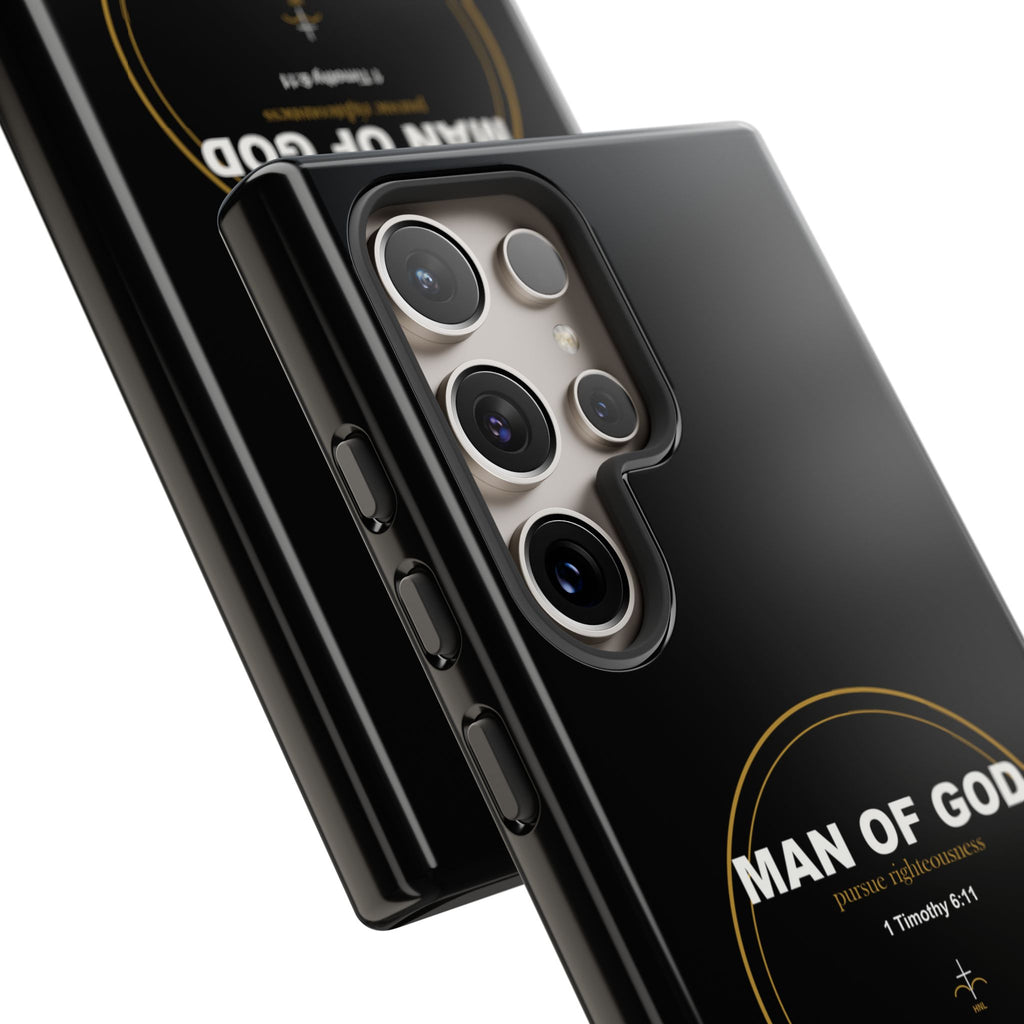 New Life Man of God Black Phone Case - Fathers Day Christian Gift