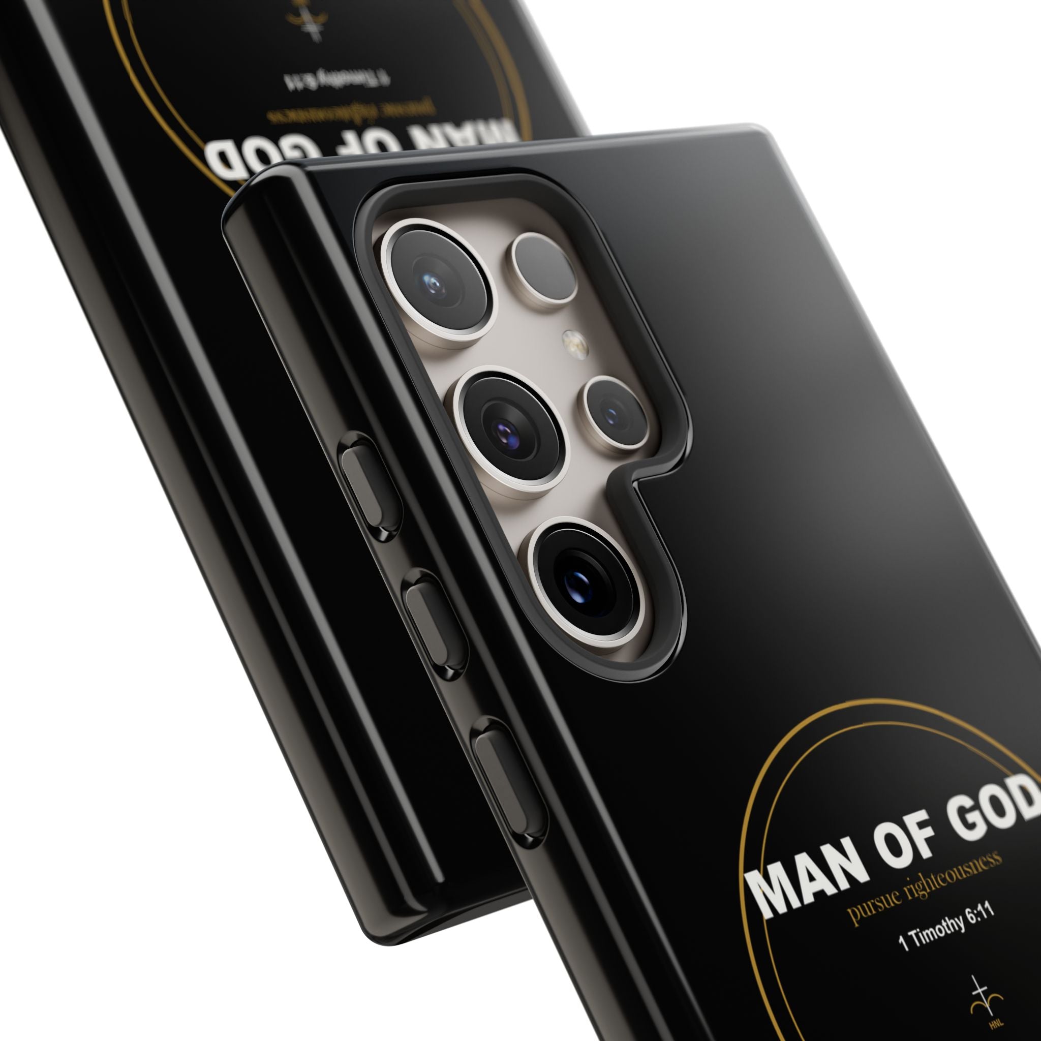 New Life Man of God Black Phone Case - Fathers Day Christian Gift