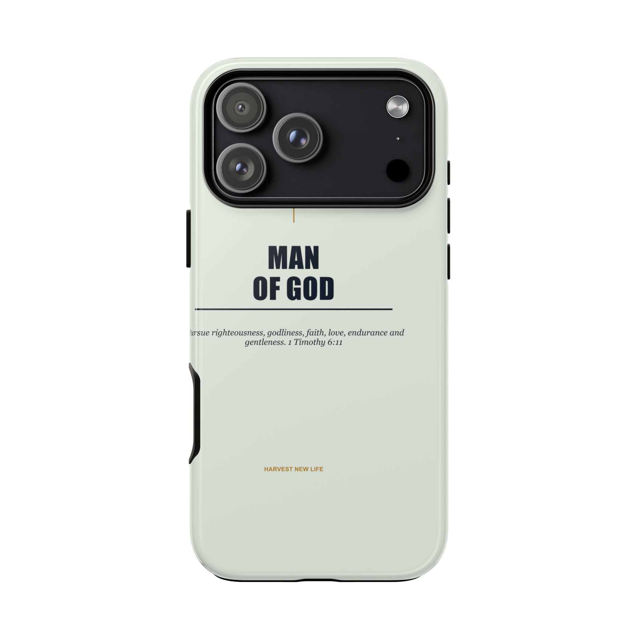 New Life Man of God Soft Sage Phone Case - Fathers Day Christian Gift