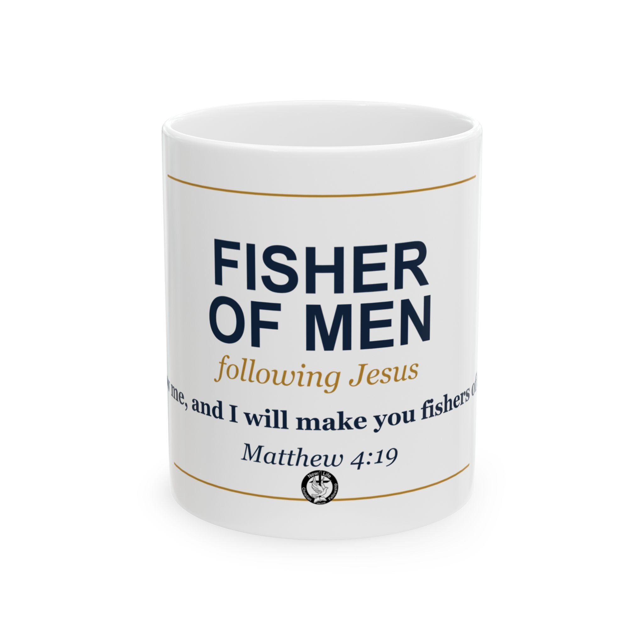 Fisher of Men Dad Ceramic Mug - Christian Fathers Day Gift
