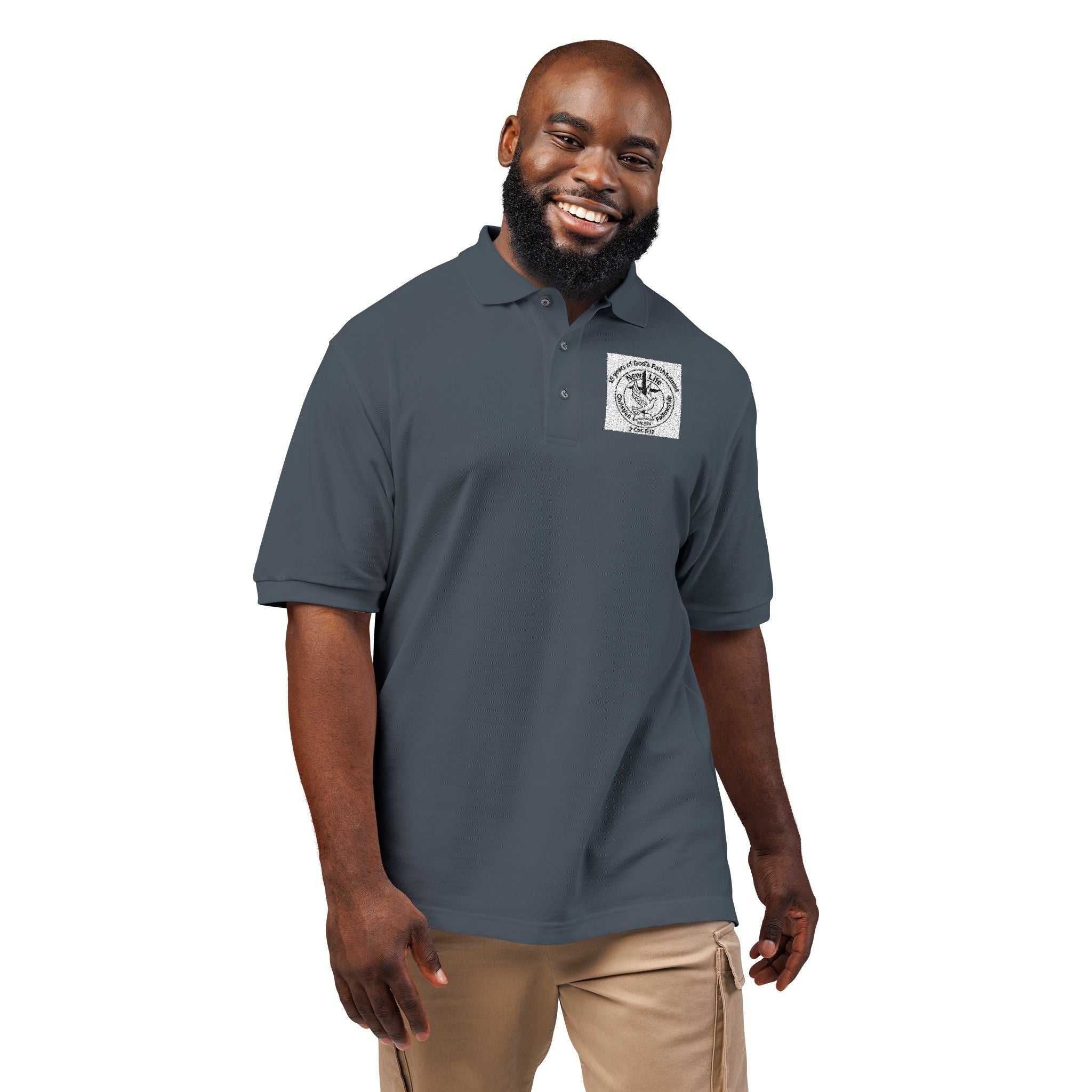 New Life Embroidered Polo